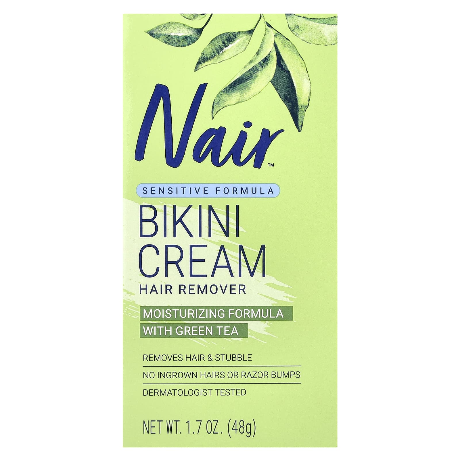 Nair, Hair Remover, Bikini Cream, Sensitive Formula, 1.7 oz (48 g) - Image 2