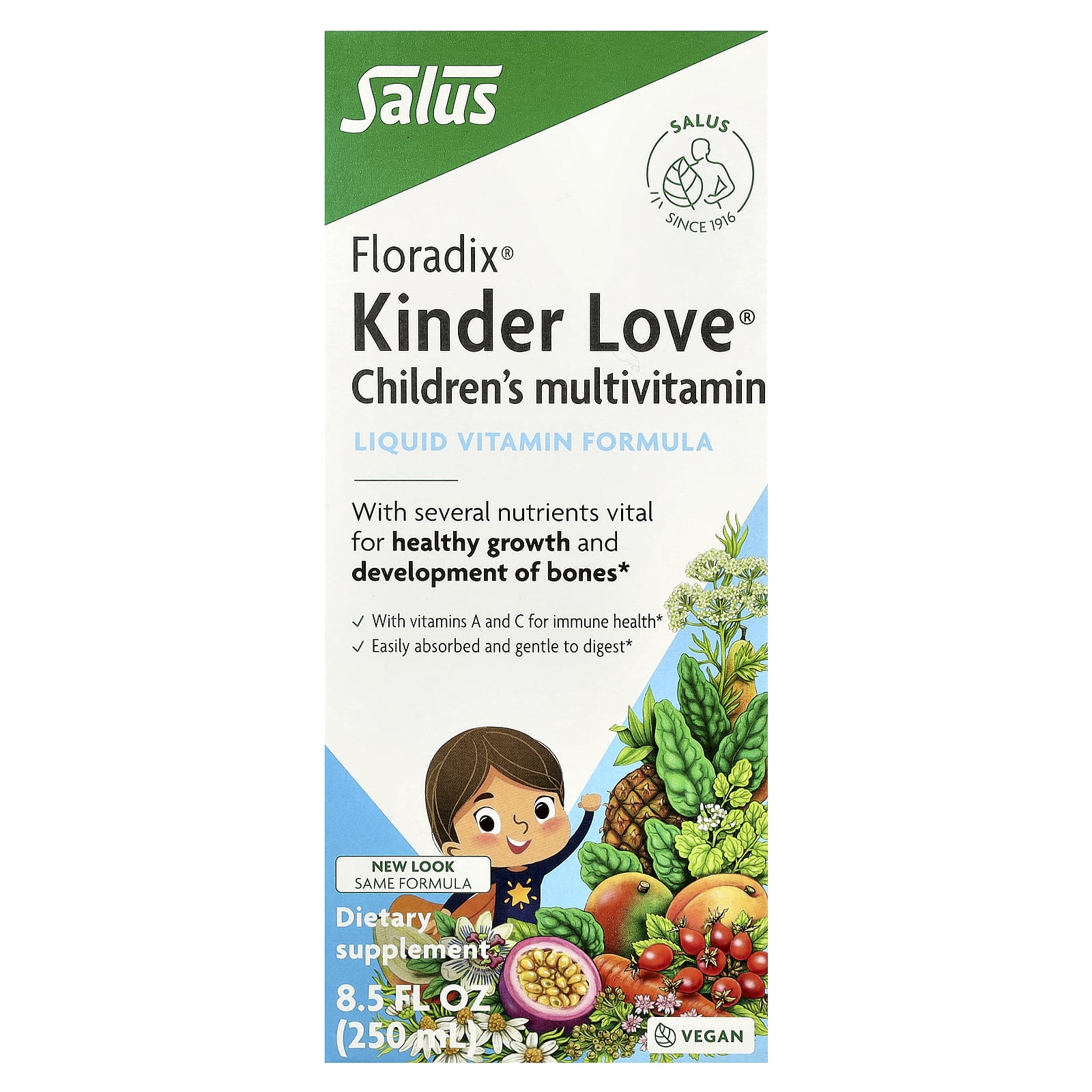 Floradix Kinder Love Children's Multivitamin - 8.5 fl oz (250 ml) - Image 1