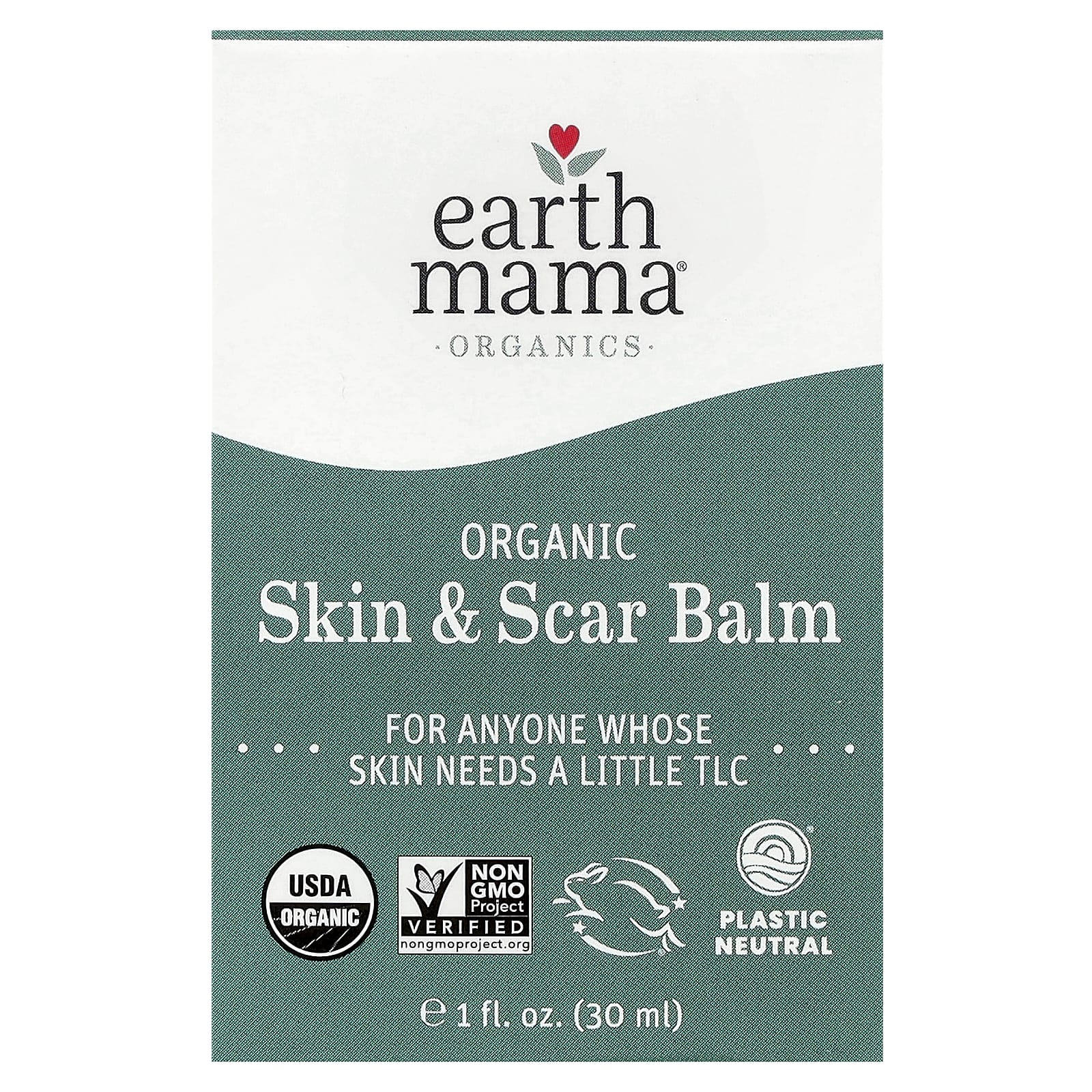 Earth Mama Organic Skin & Scar Balm, USDA Organic, 1 fl oz - Image 2