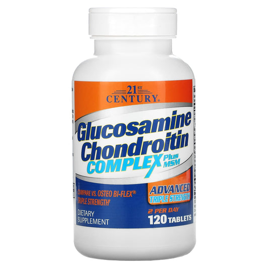 Glucosamine Chondroitin Complex Plus MSM for Joint Support - 120 Tablets - Image 1