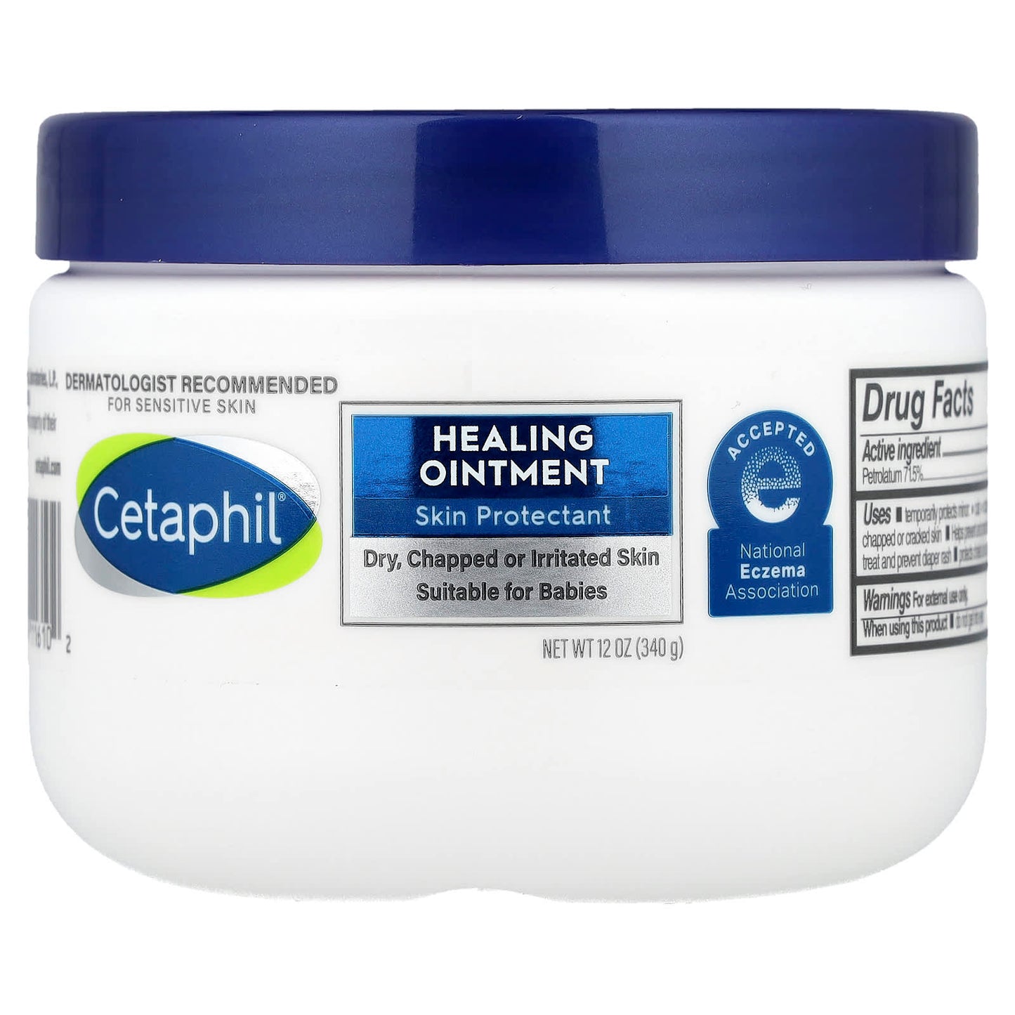 Cetaphil Sensitive Skin Healing Ointment, 12 oz (340 g) - Image 1