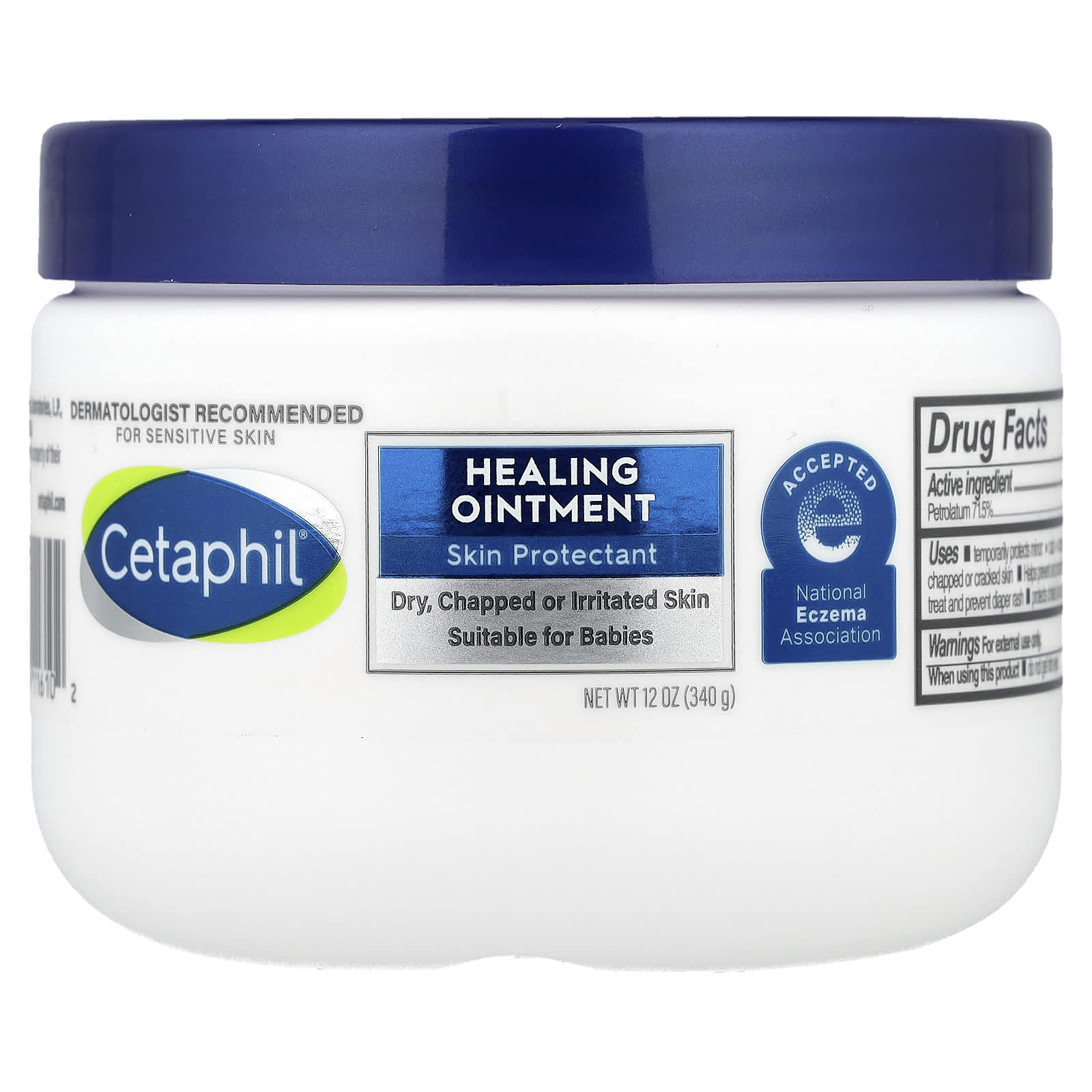 Cetaphil Sensitive Skin Healing Ointment, 12 oz (340 g) - Image 1