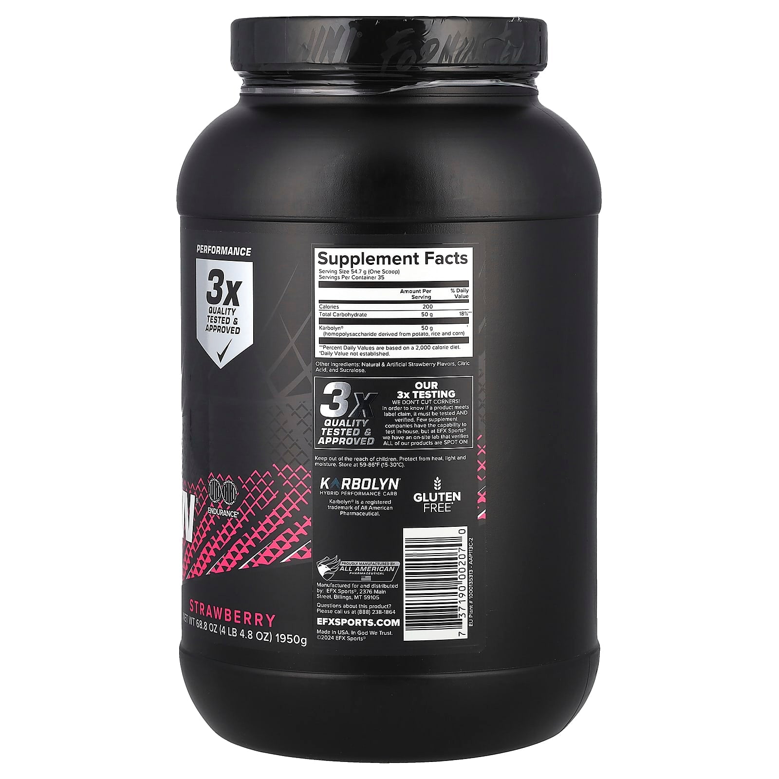 Karbolyn Fuel Strawberry - 4lb | 50g High-Performance Carb - Image 2