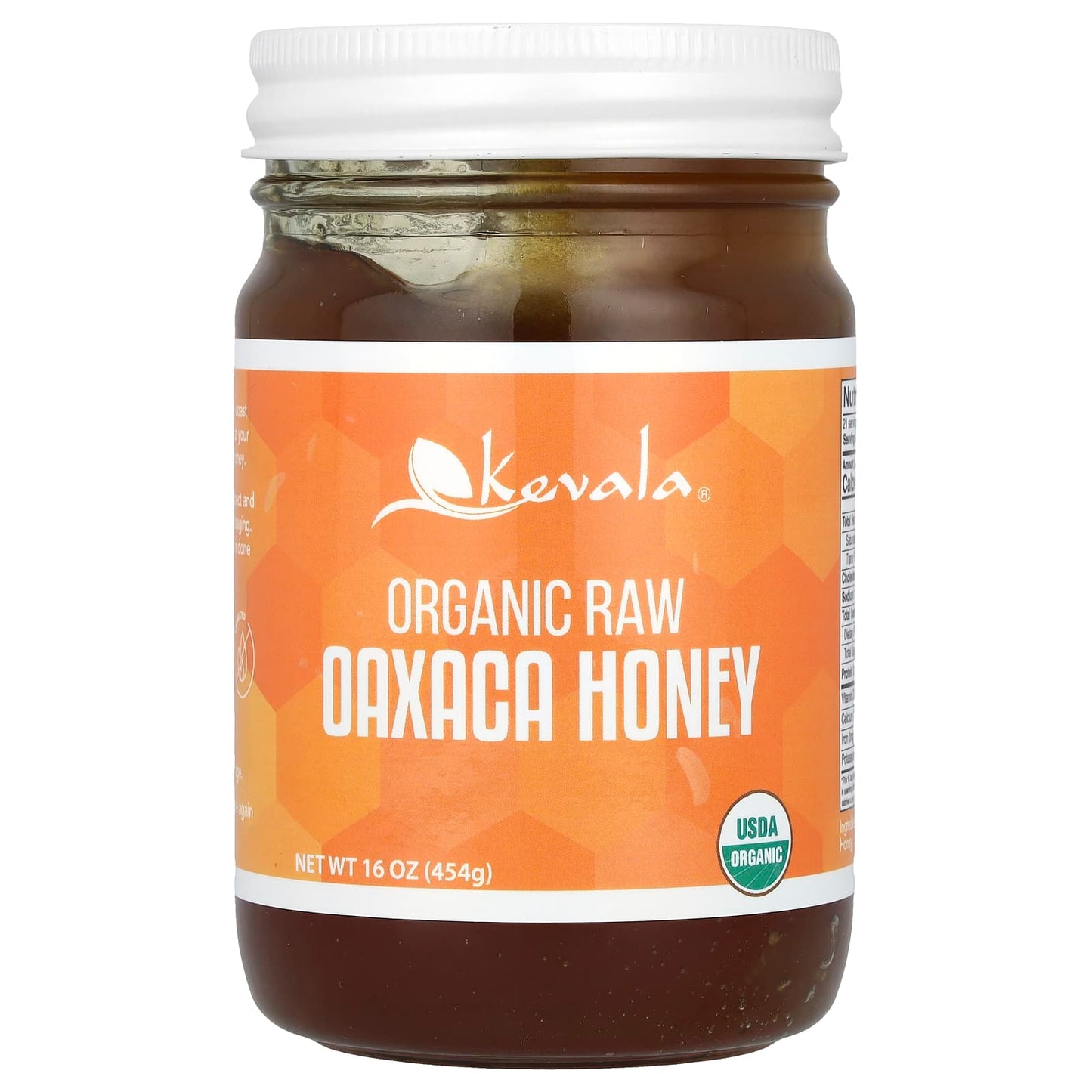 Kevala, Organic Raw Oaxaca Honey, 16 oz (454 g) - Image 1