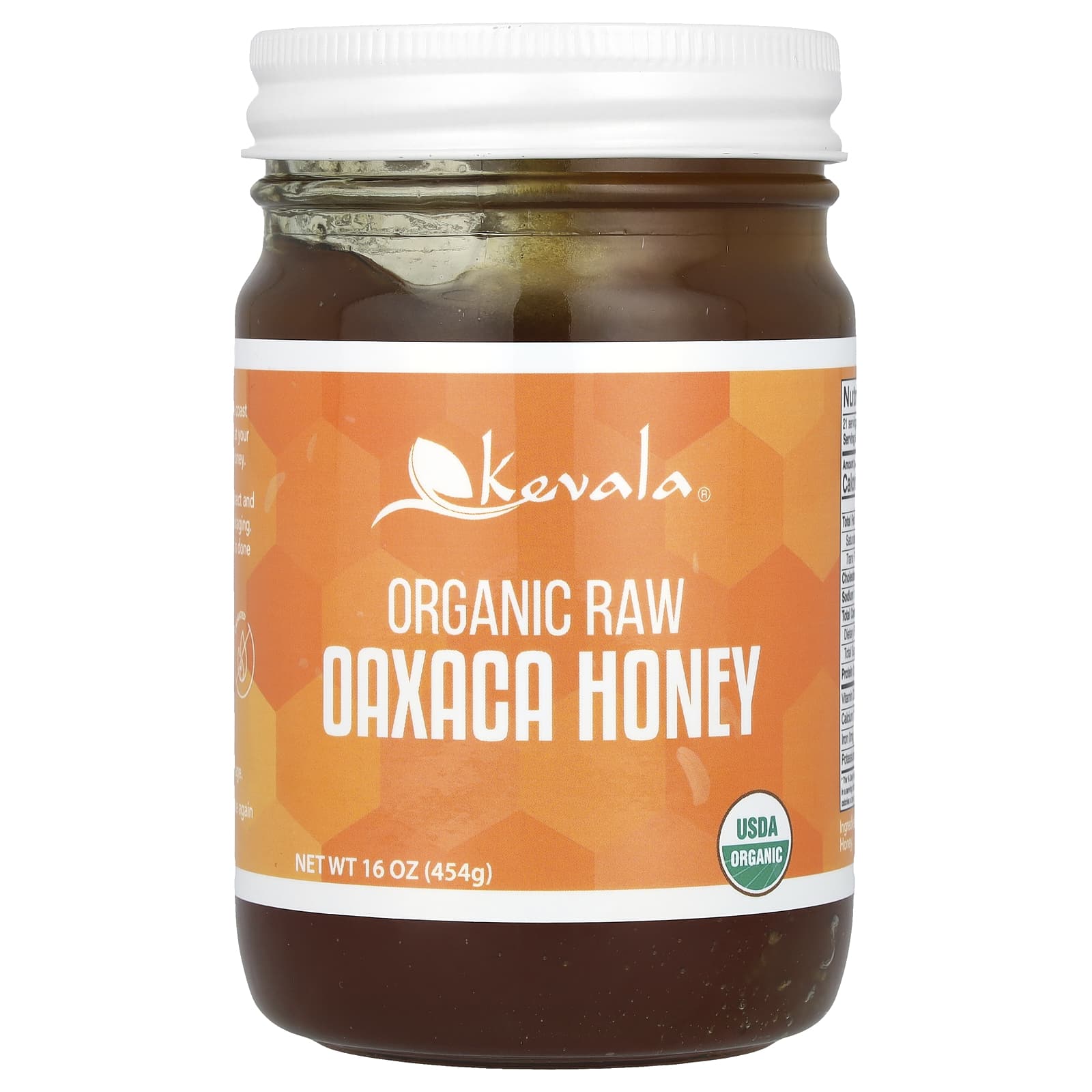 Kevala, Organic Raw Oaxaca Honey, 16 oz (454 g) - Image 1