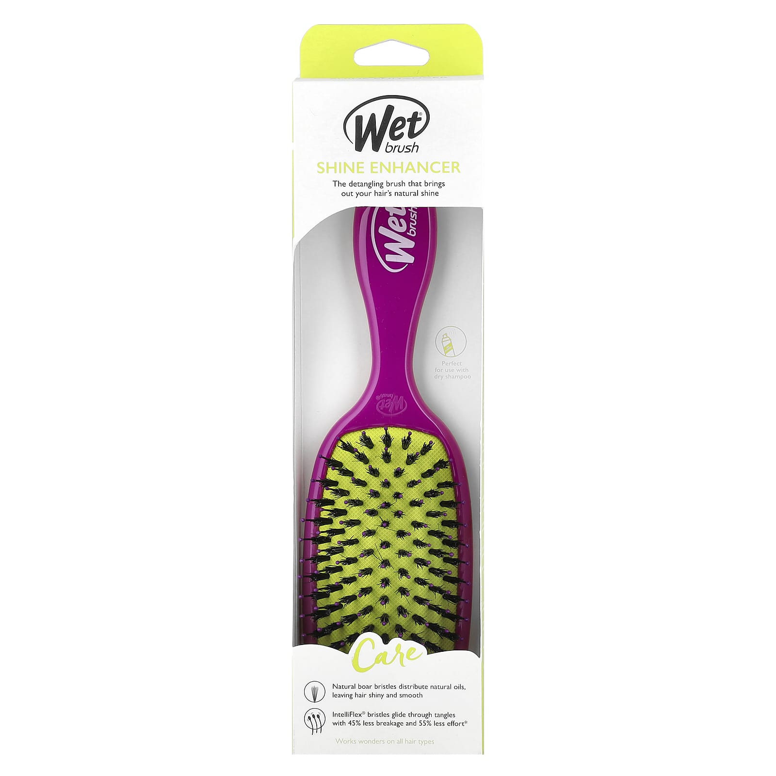 Wet Brush, Shine Enhancer Brush, Care, Purple, 1 Brush - Image 2