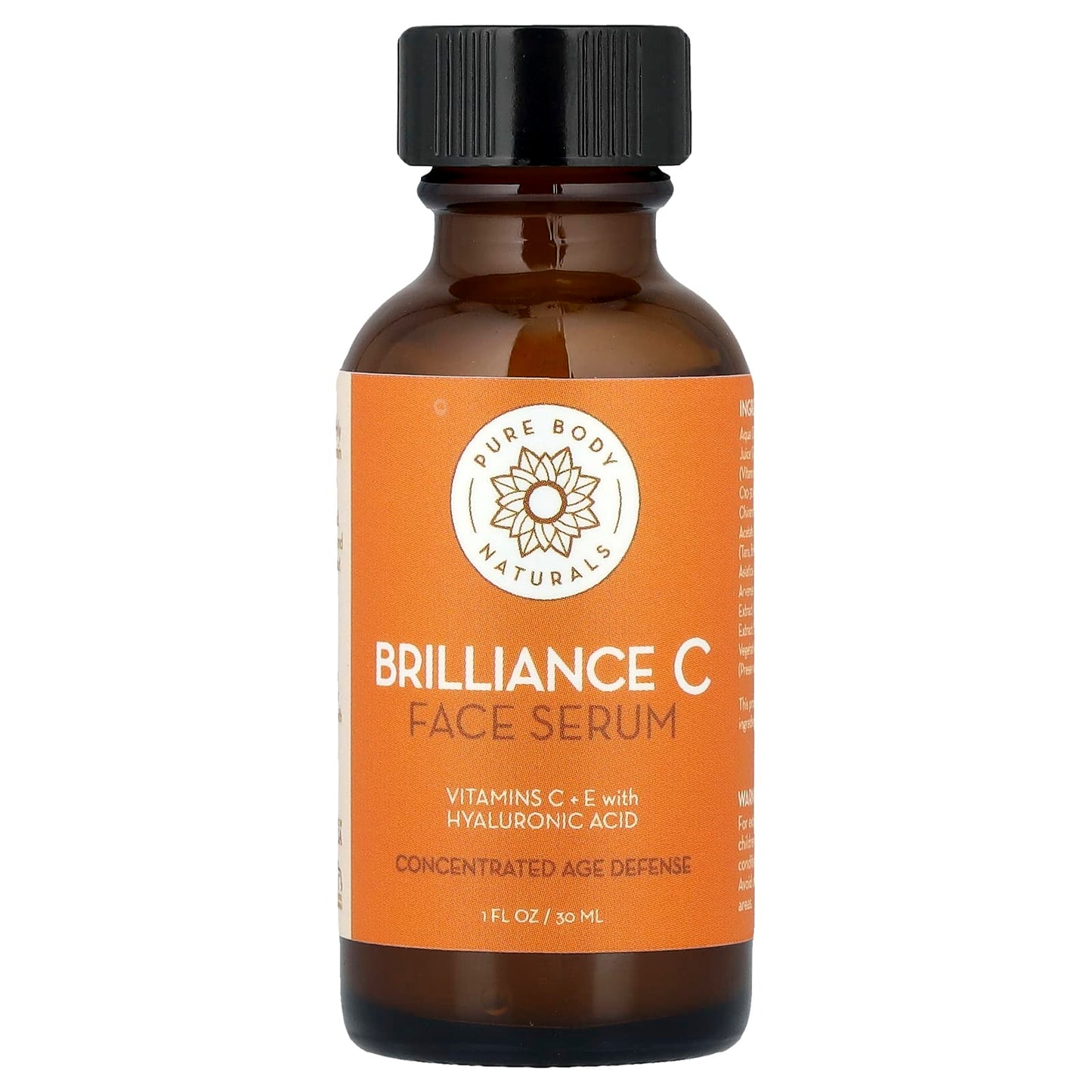 Pure Body Naturals, Brilliance C Face Serum, 1 fl oz (30 ml) - Image 1