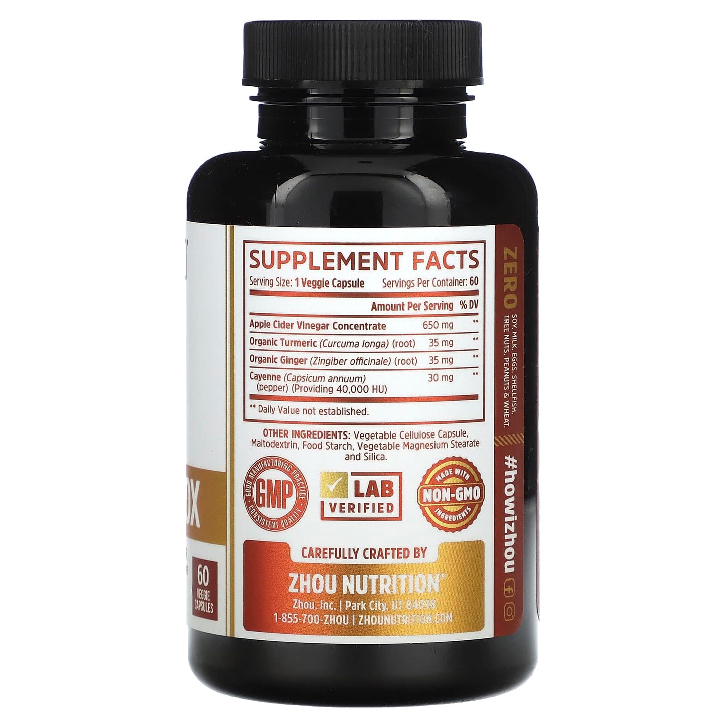 Zhou Nutrition, Cider Detox, 60 Veggie Capsules - Image 2