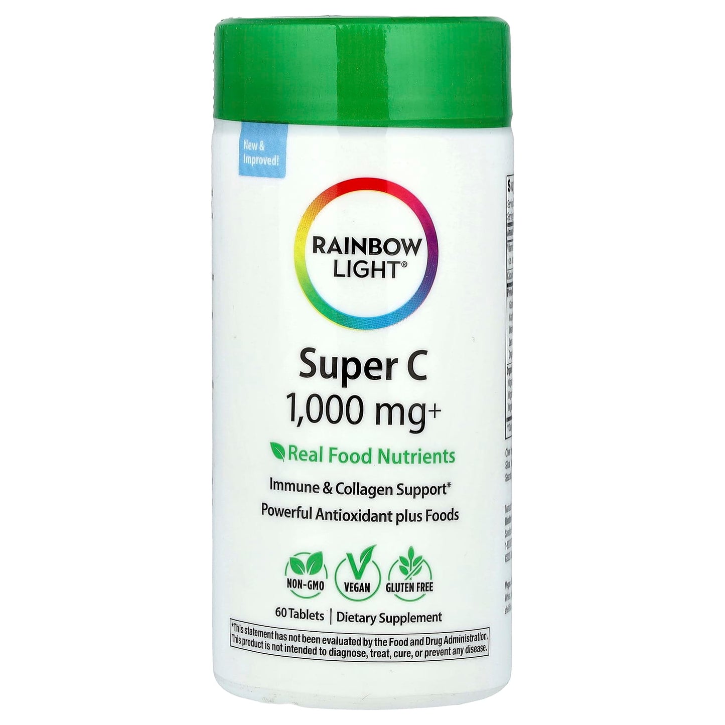 Rainbow Light, Super C, 60 Tablets - Image 1