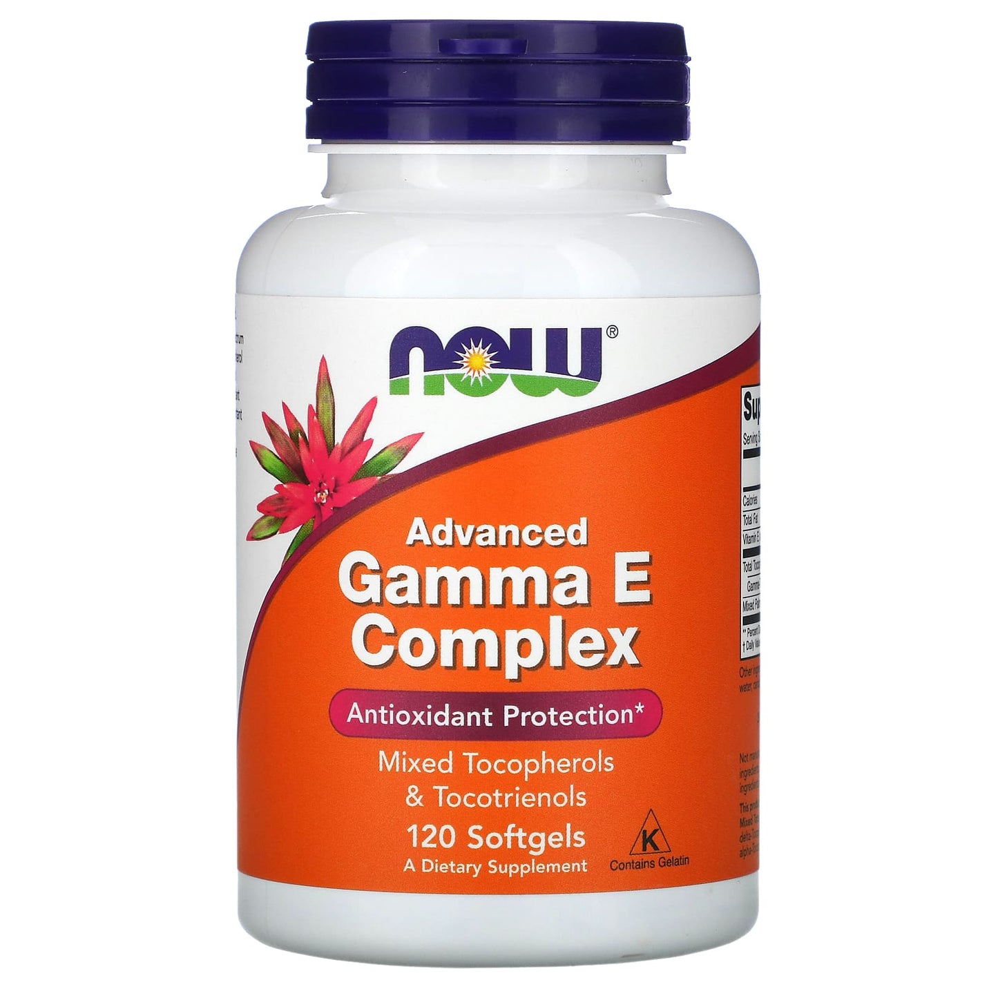 NOW Foods, Gamma E Complex, Advanced, 120 Softgels - Image 1