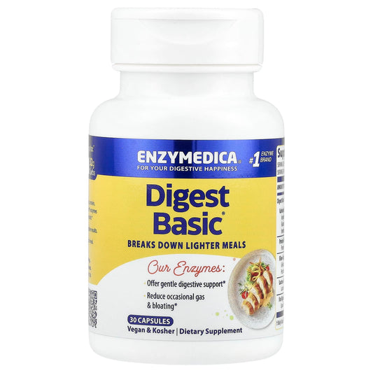 Digest Basic by Enzymedica - Gentle Digestive Support for Vegan & Kosher Diets - Image 1