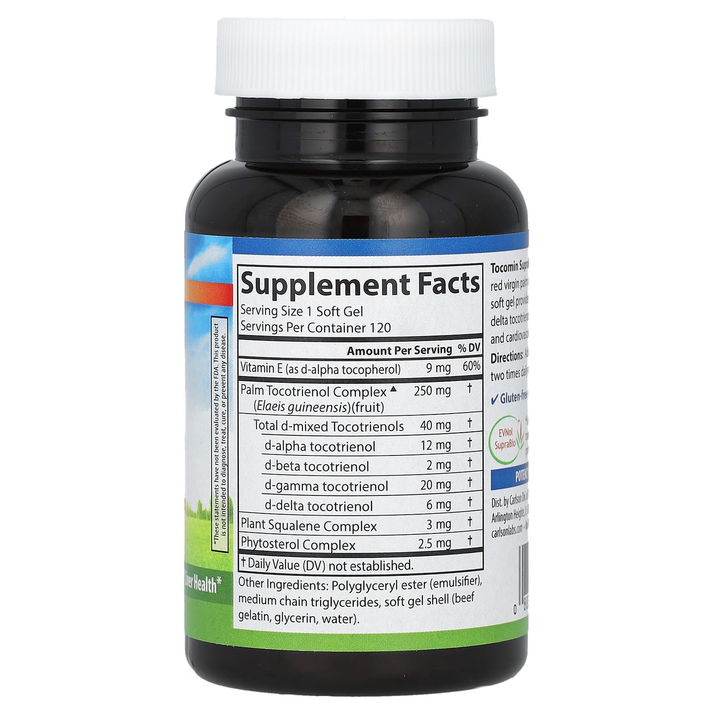 Carlson Tocomin SupraBio 120 Soft Gels for Brain & Heart Health - Image 2
