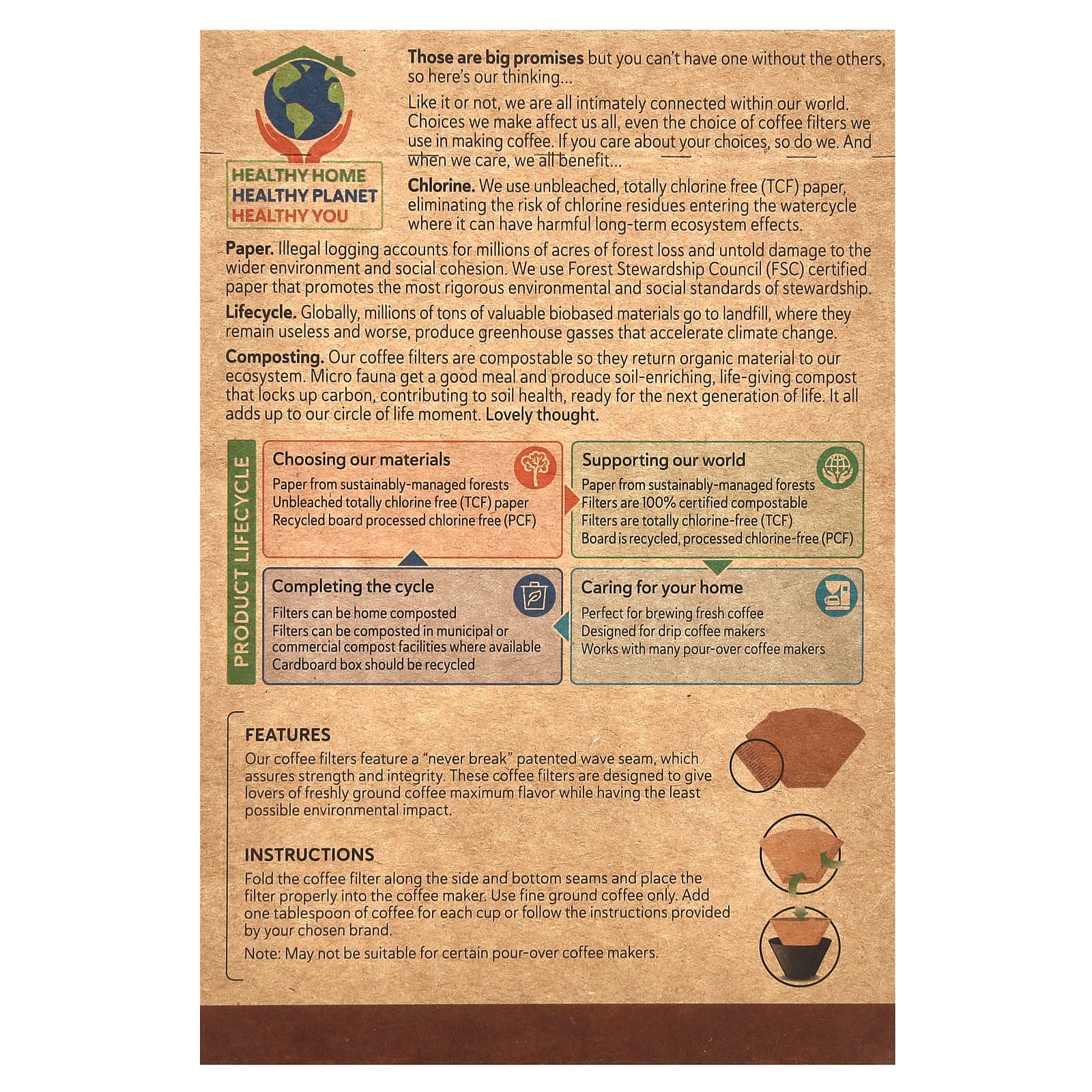 Eco-Friendly Coffee Filters | 100% Compostable & TCF - Image 2