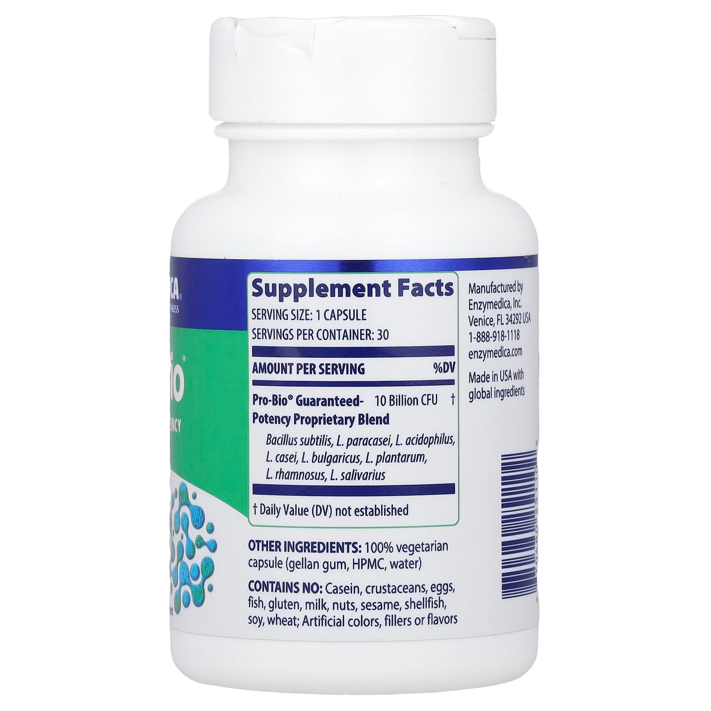 Digestive Health Probiotics - 8 Strains, 10 Billion CFUs, Vegetarian - Image 2