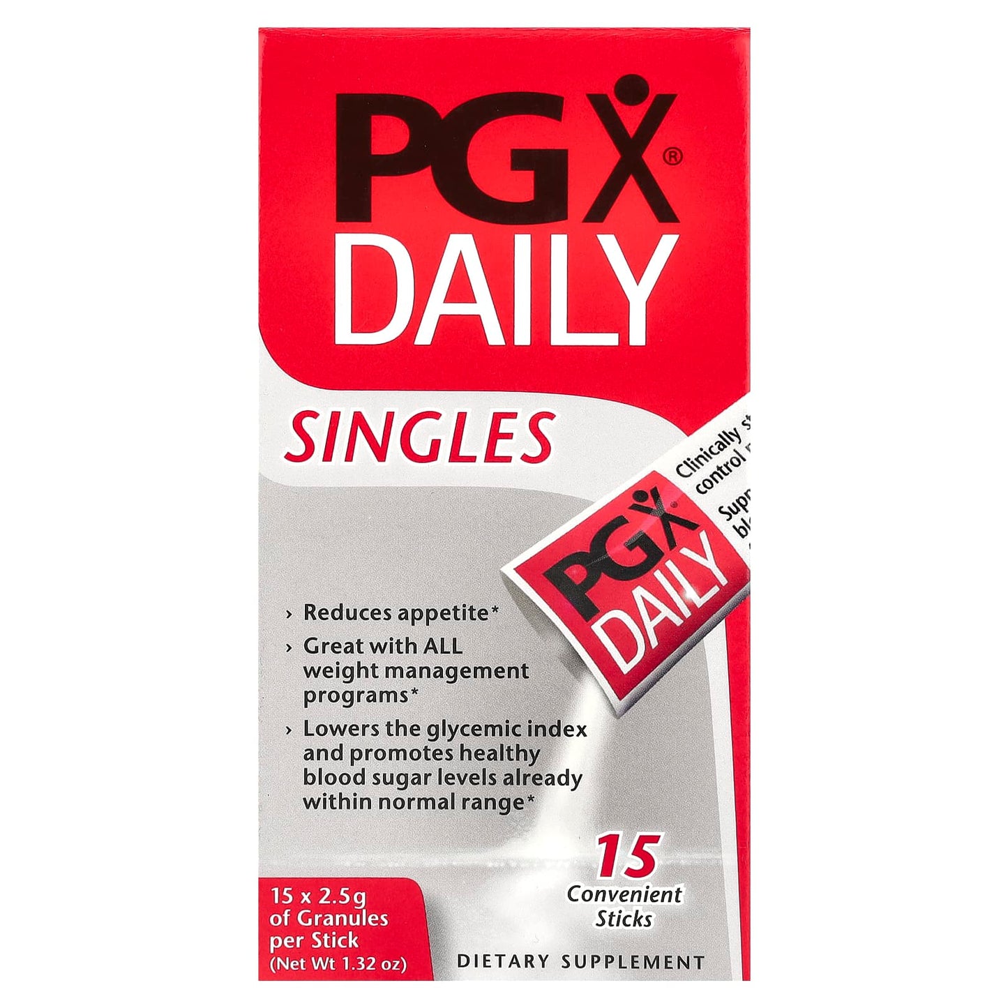 Natural Factors, PGX® Daily, Singles, 15 Sticks, 2.5 g Per Stick - Image 1