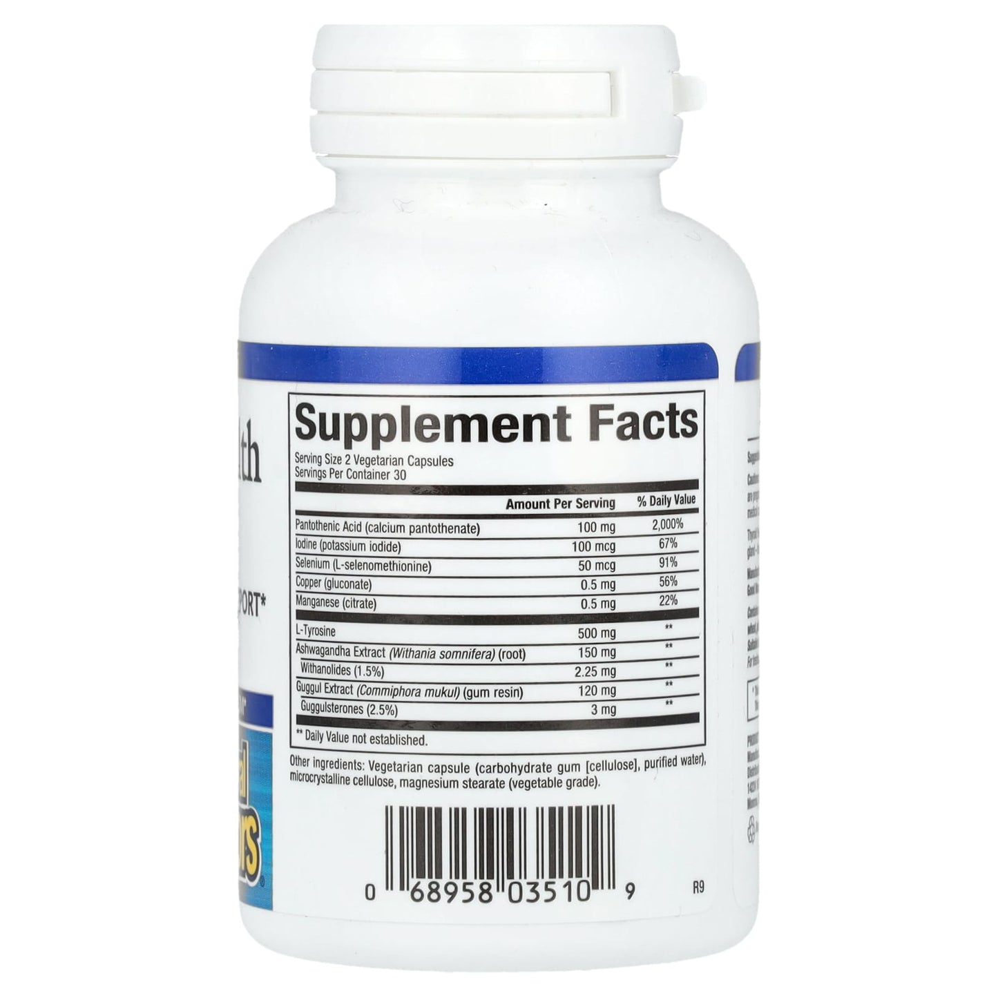 Natural Factors, Thyroid Health Formula, 60 Vegetarian Capsules - Image 2