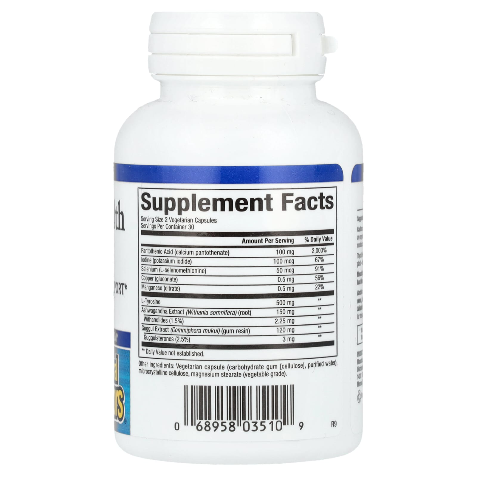 Natural Factors, Thyroid Health Formula, 60 Vegetarian Capsules - Image 2