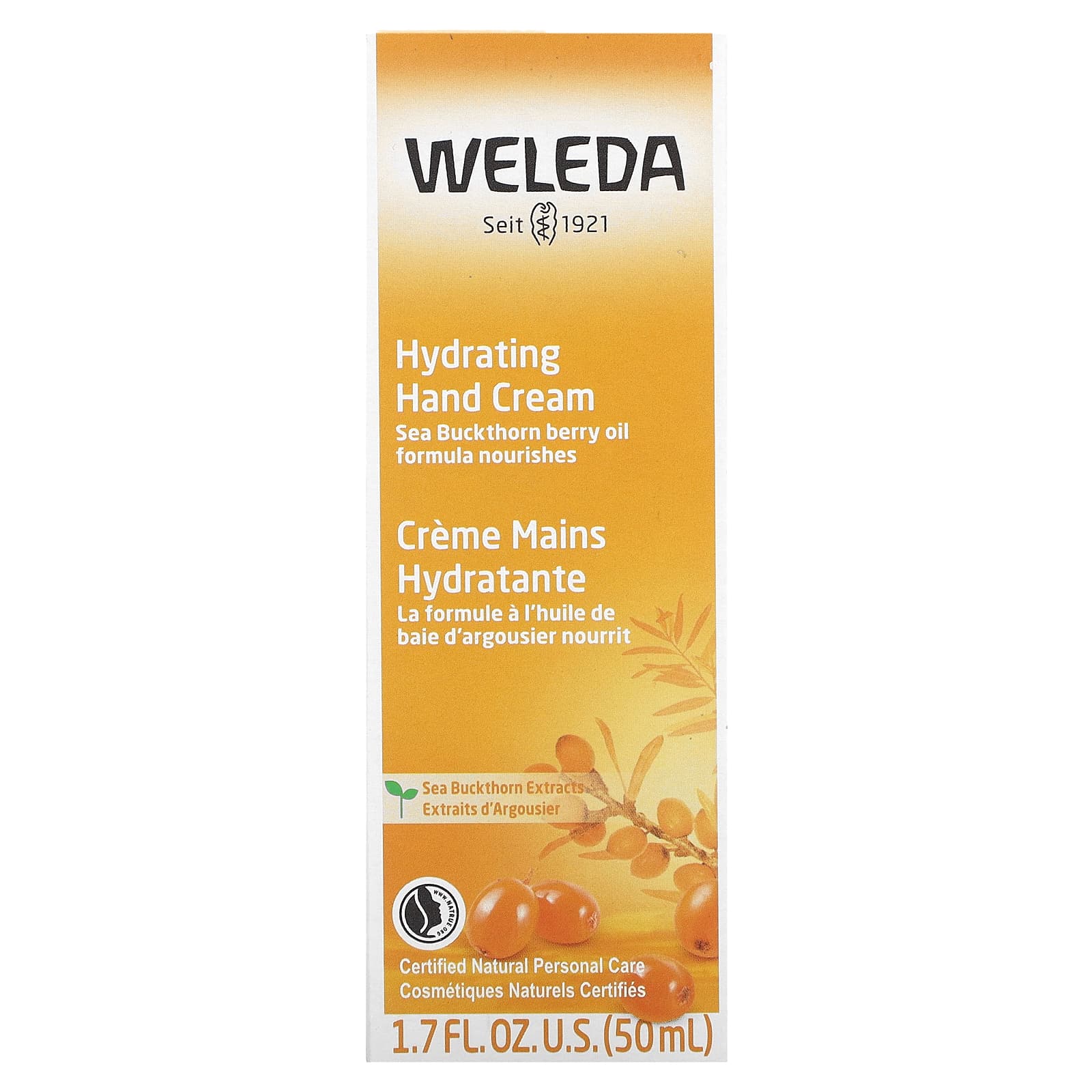 Weleda, Hydrating Hand Cream, Sea Buckthorn Extracts, 1.7 fl oz (50 ml) - Image 2