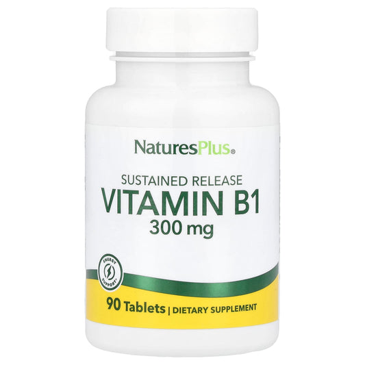 NaturesPlus, Vitamin B1, 300 mg, 90 Tablets - Image 1