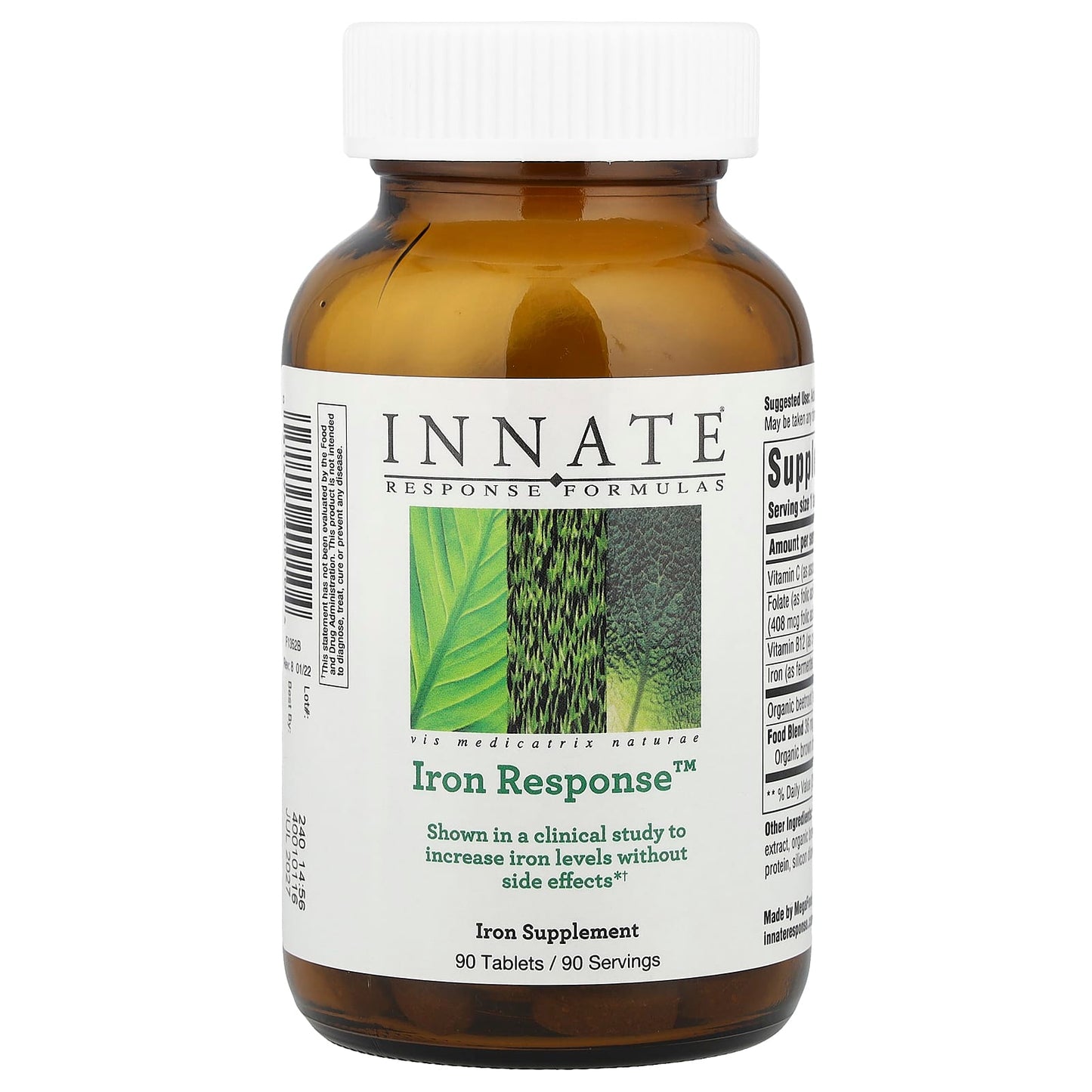 Iron Response Formula by Innate Response, 90 Tablets for Iron Levels - Image 1
