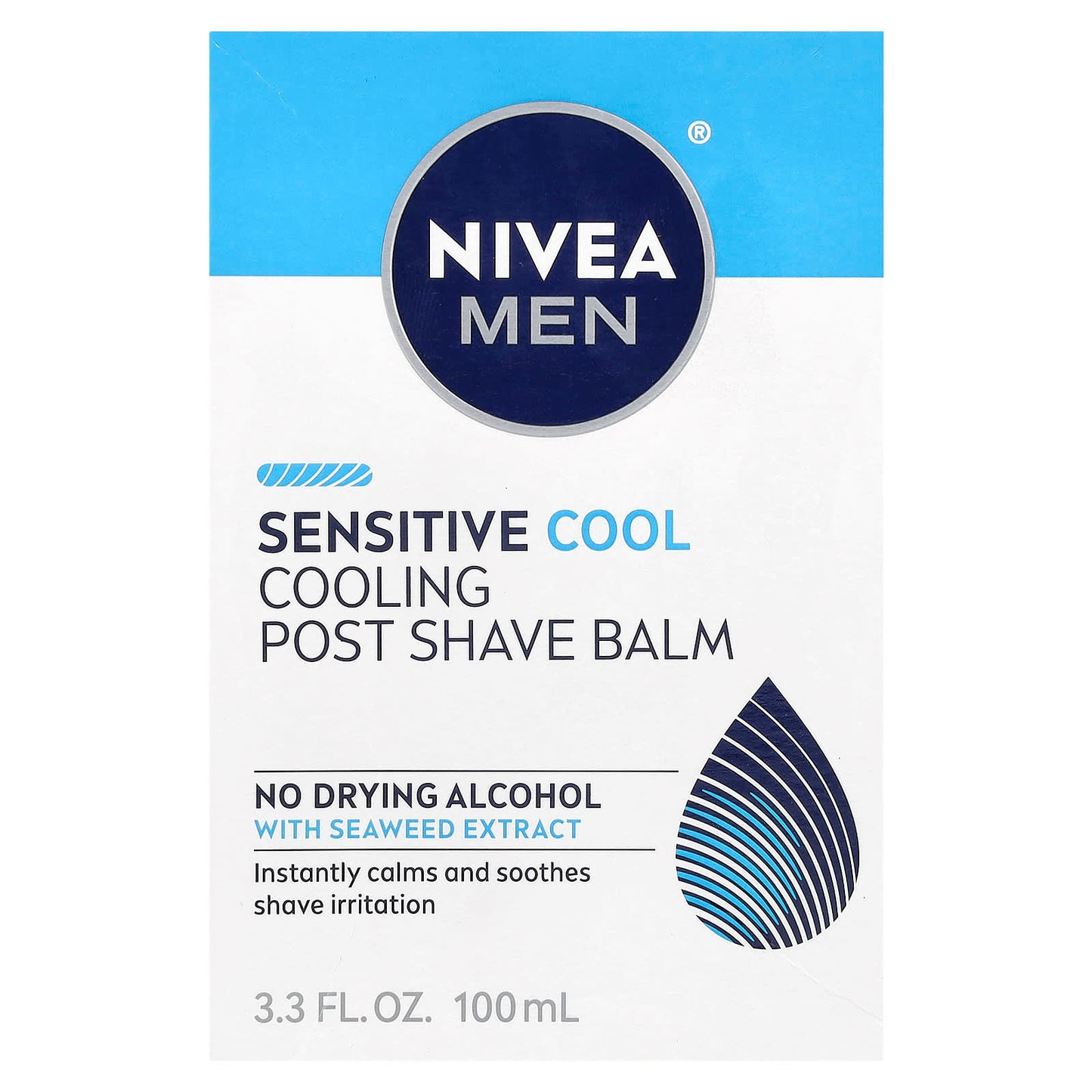 Nivea, Men, Sensitive Cooling Post Shave Balm, 3.3 fl oz (100 ml) - Image 2