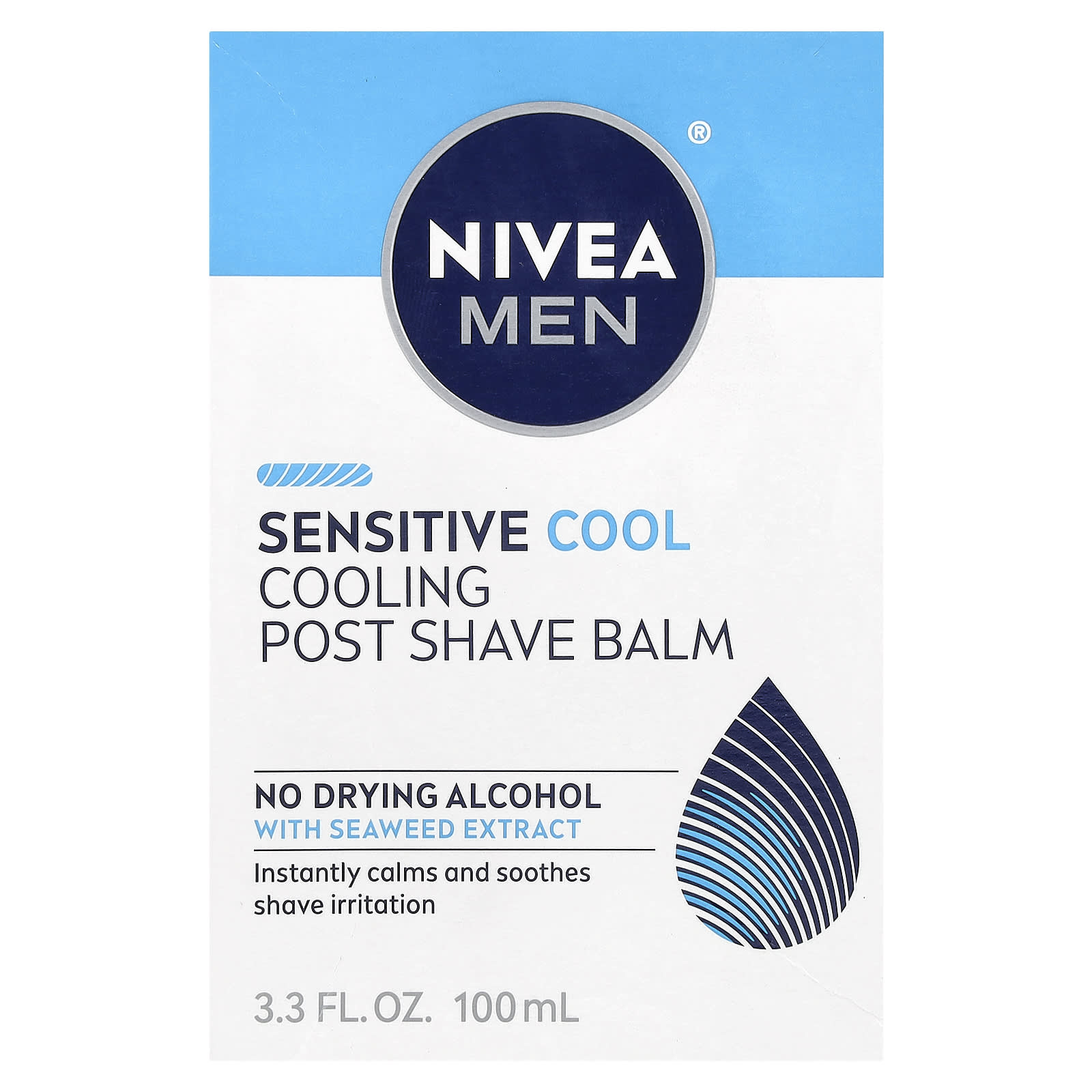 Nivea, Men, Sensitive Cooling Post Shave Balm, 3.3 fl oz (100 ml) - Image 2