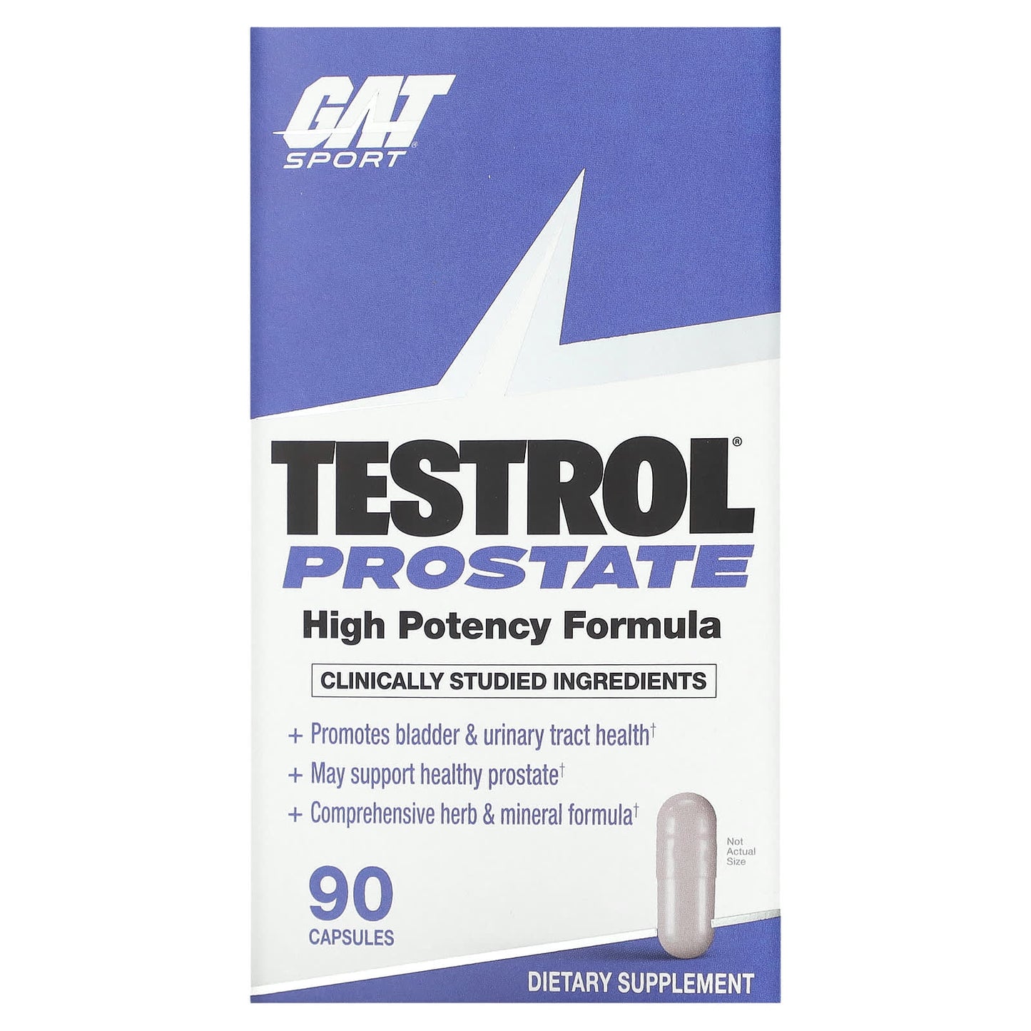 GAT Testrol Prostate Support for Men's Health, 90 Capsules - Image 1