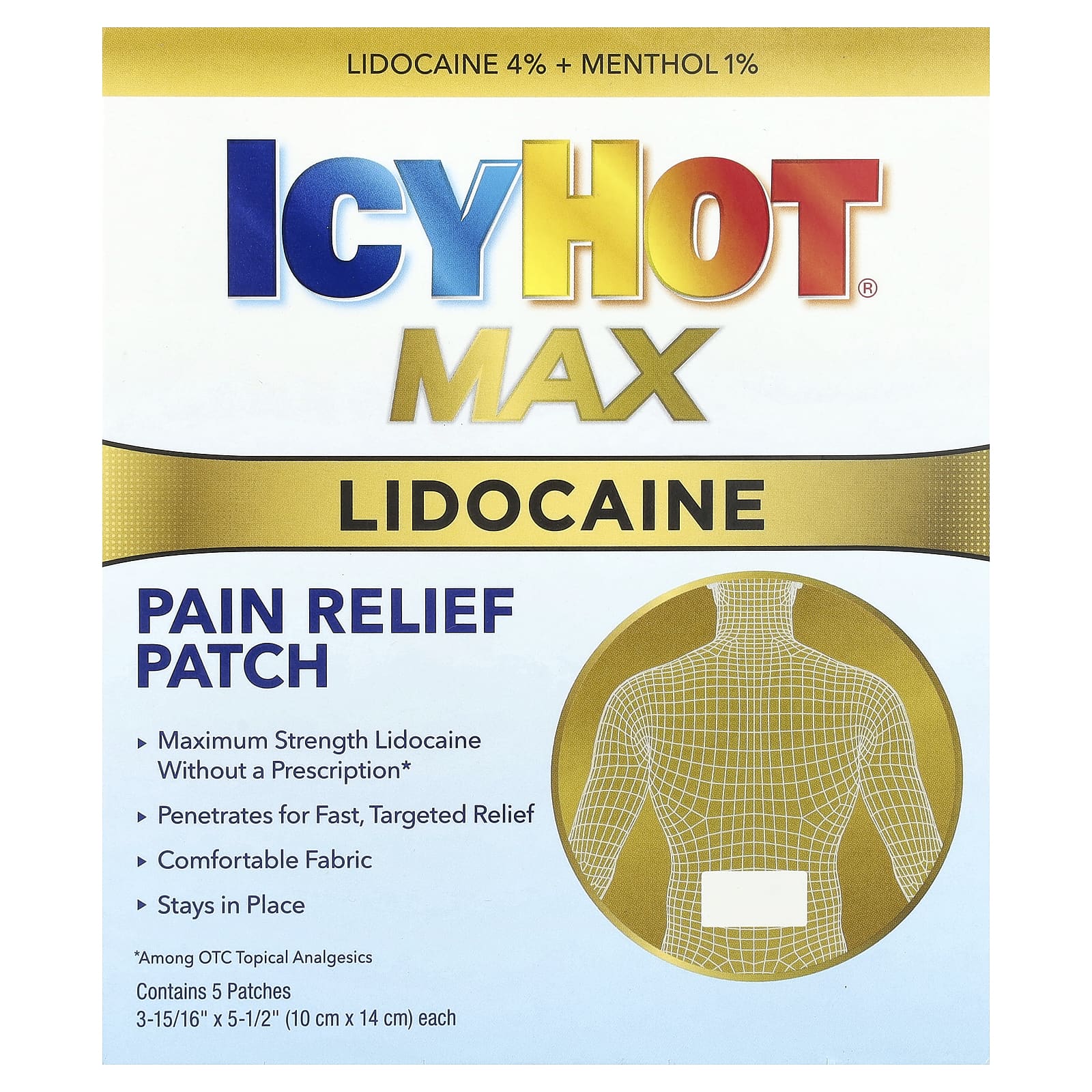 Fast, Targeted Relief with Icy Hot Lidocaine Pain Relief Patches - Image 1