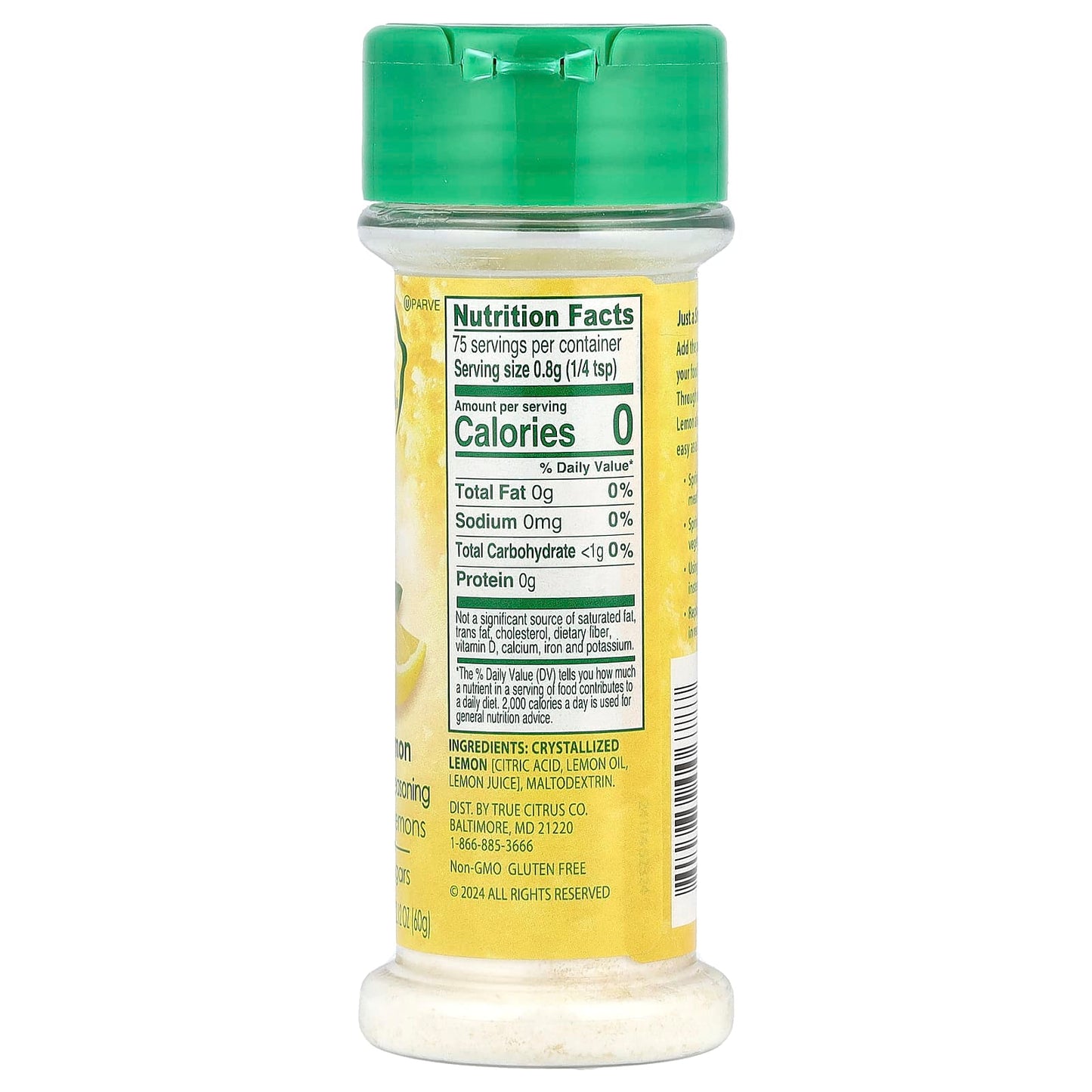 True Citrus, True Lemon®, Crystallized Lemon, 2.12 oz (60 g) - Image 2