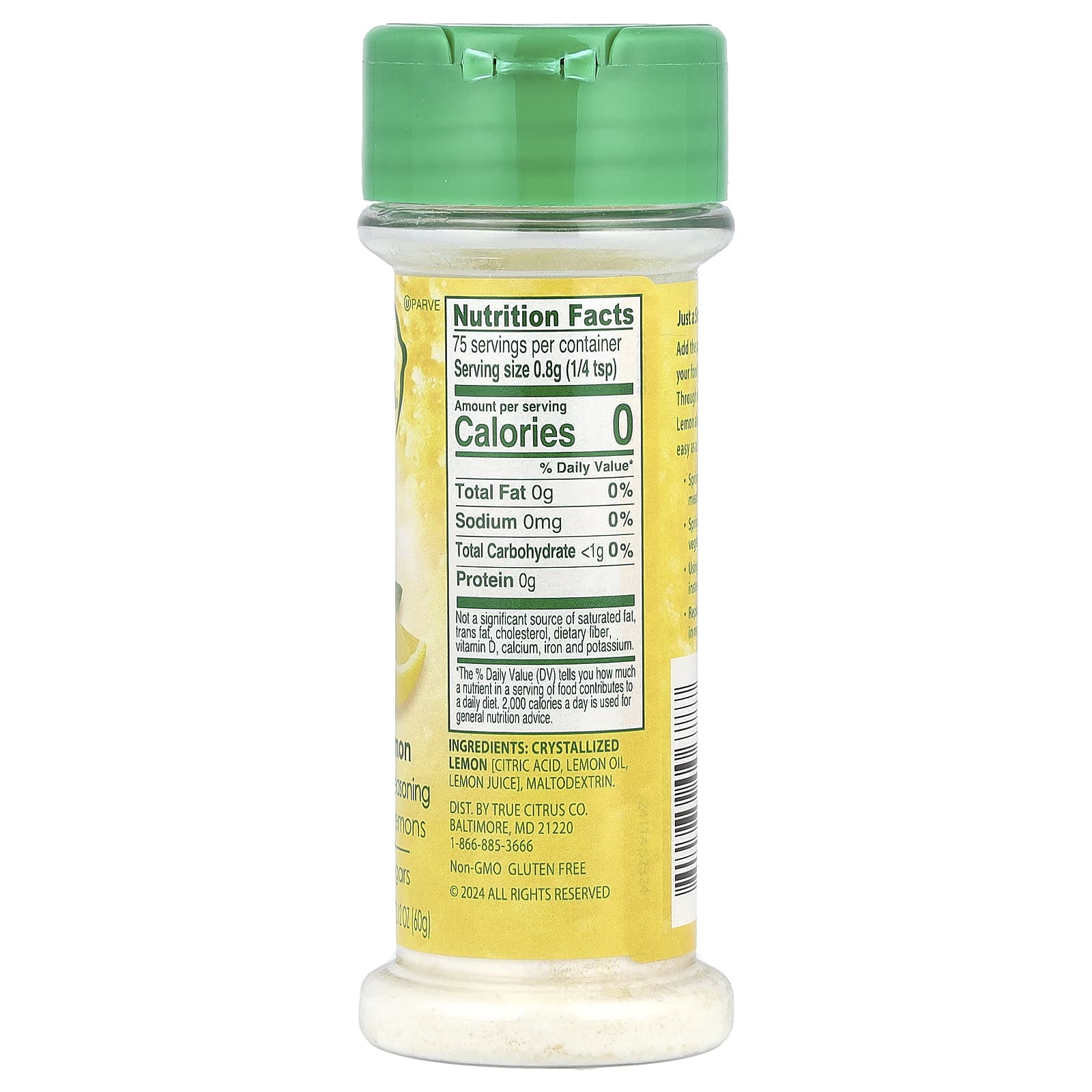 True Citrus, True Lemon®, Crystallized Lemon, 2.12 oz (60 g) - Image 2