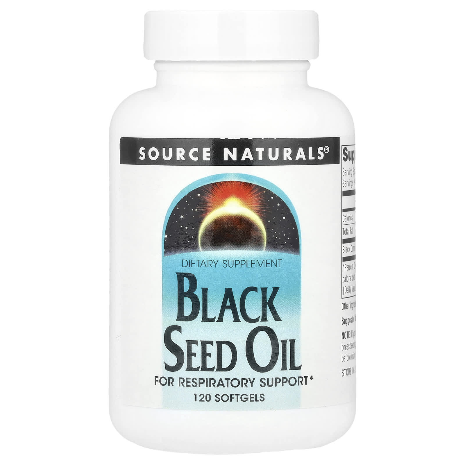 Source Naturals, Black Seed Oil, 120 Softgels (500 mg per Softgel) - Image 1