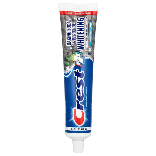 Crest Plus Fluoride Toothpaste for Whiter Teeth - Fresh Mint - Image 1