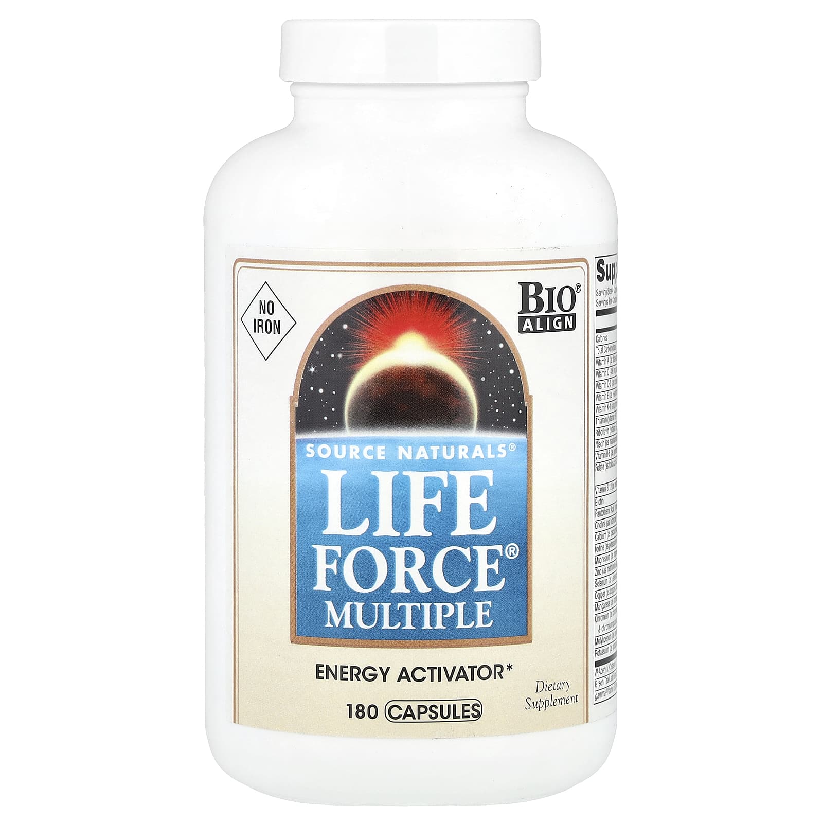 Source Naturals, Life Force® Multiple, No Iron, 180 Capsules - Image 1