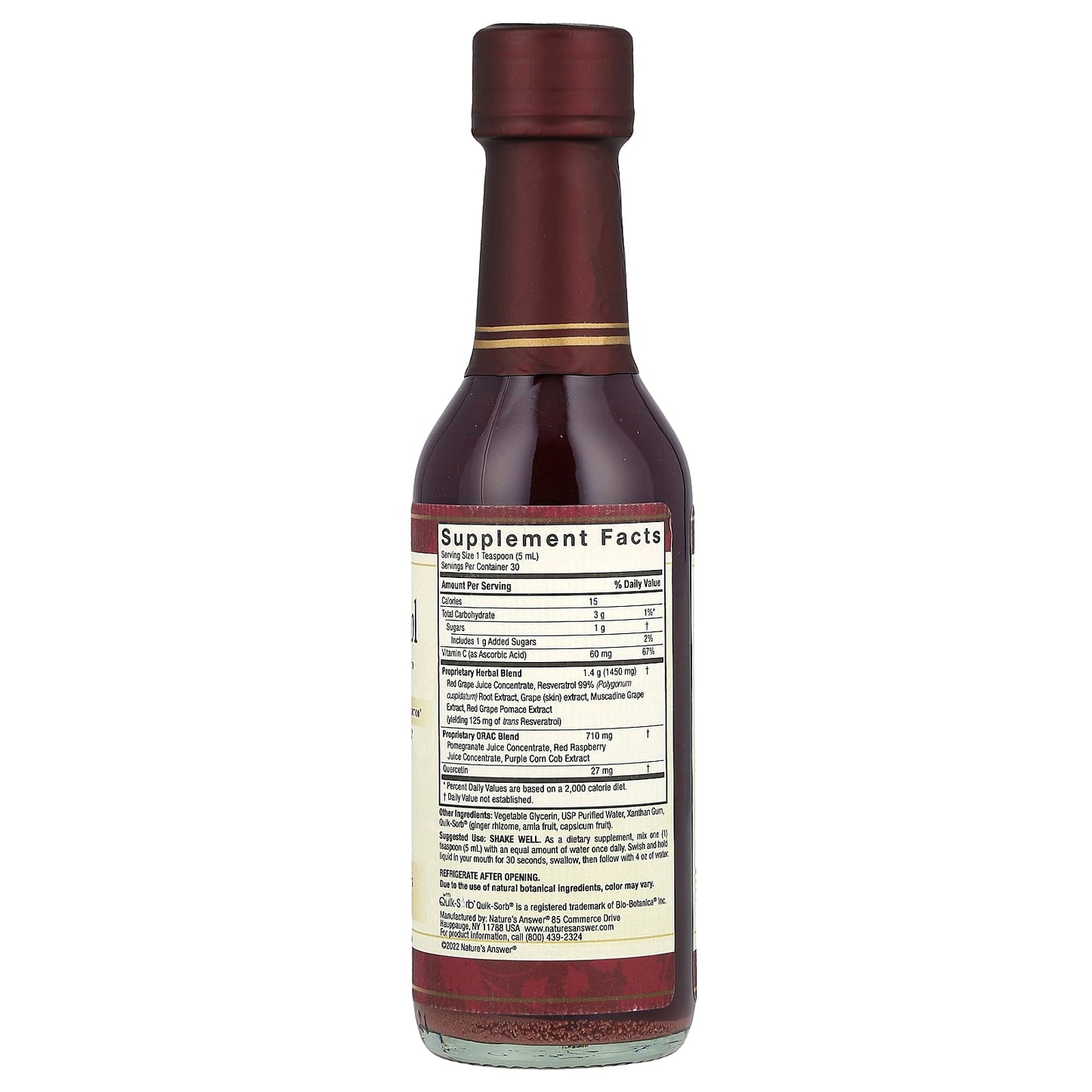 Nature's Answer, Resveratrol Reserve™, 5 fl oz (150 ml) - Image 2