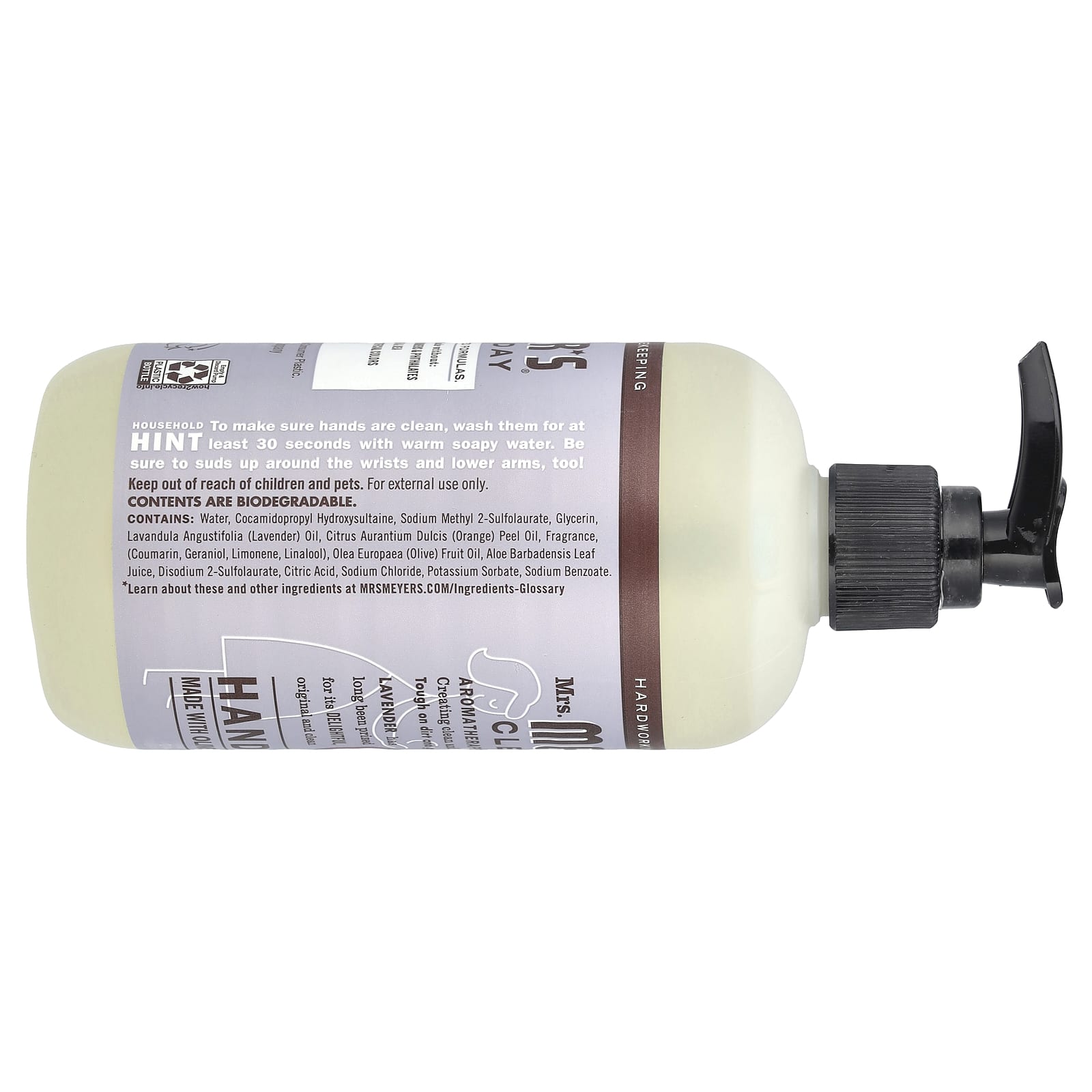 Mrs. Meyers Clean Day, Hand Soap, Lavender , 12.5 fl oz (370 ml) - Image 2