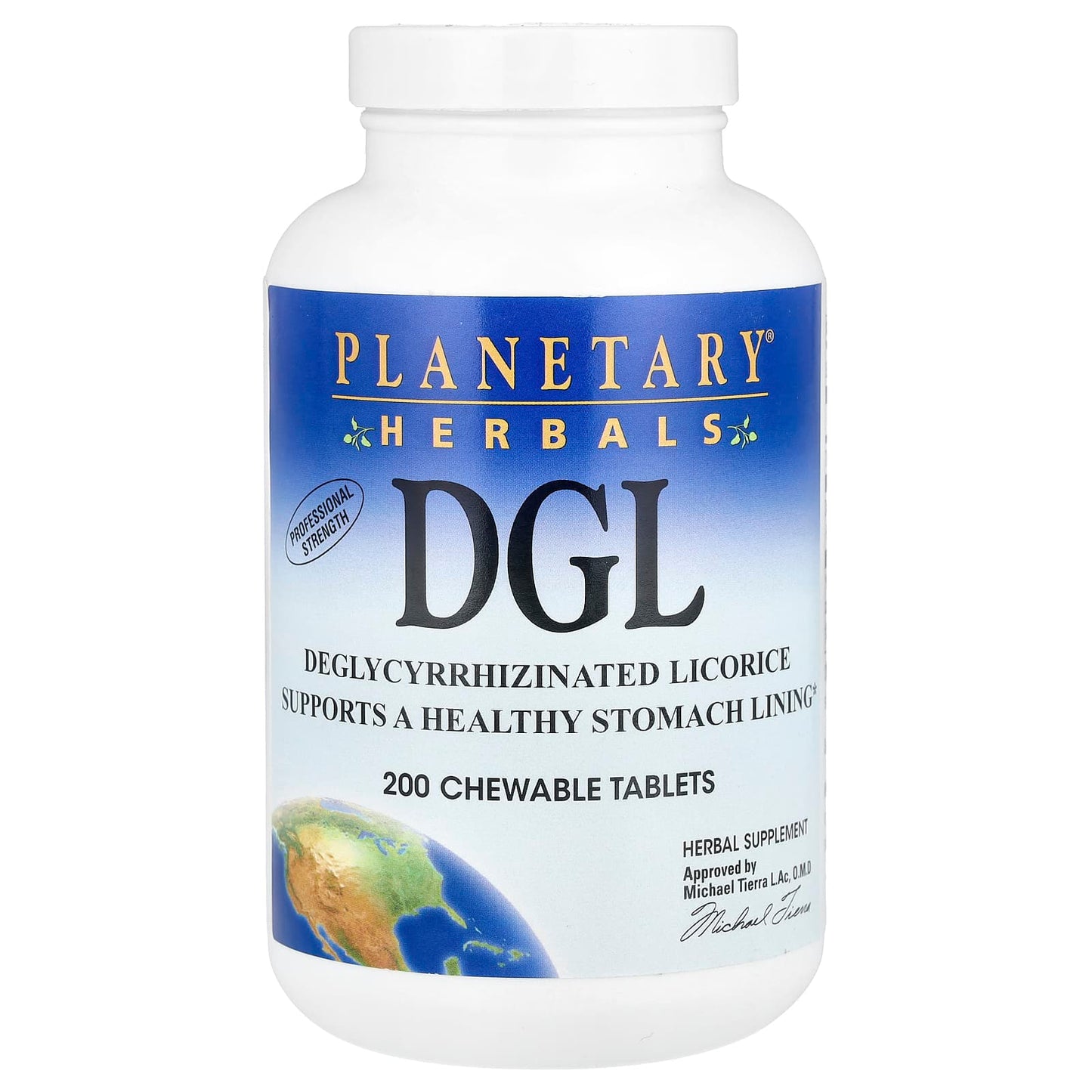 Planetary Herbals, DGL, 380 mg, 200 Chewable Tablets - Image 1