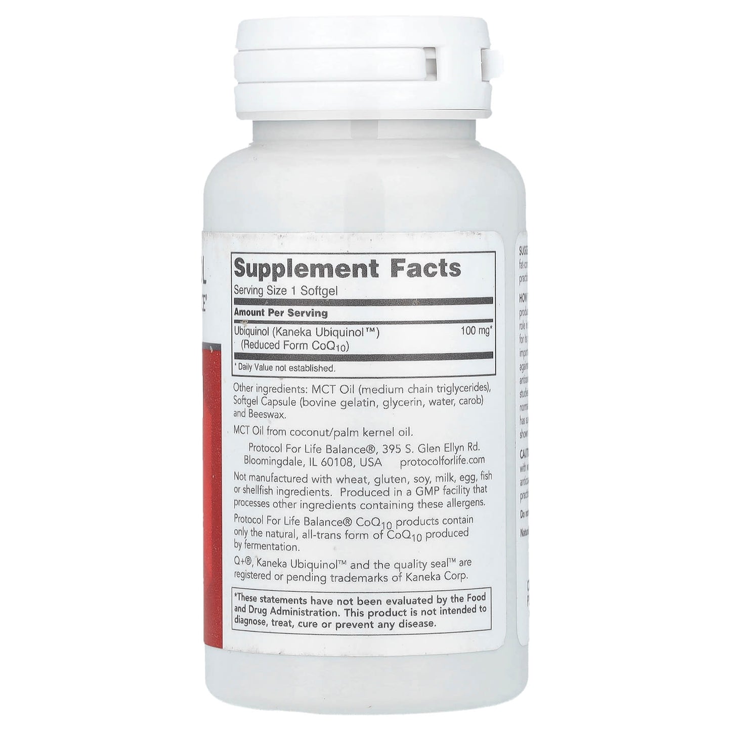 Protocol for Life Balance, Ubiquinol, 100 mg, 60 Softgels - Image 2