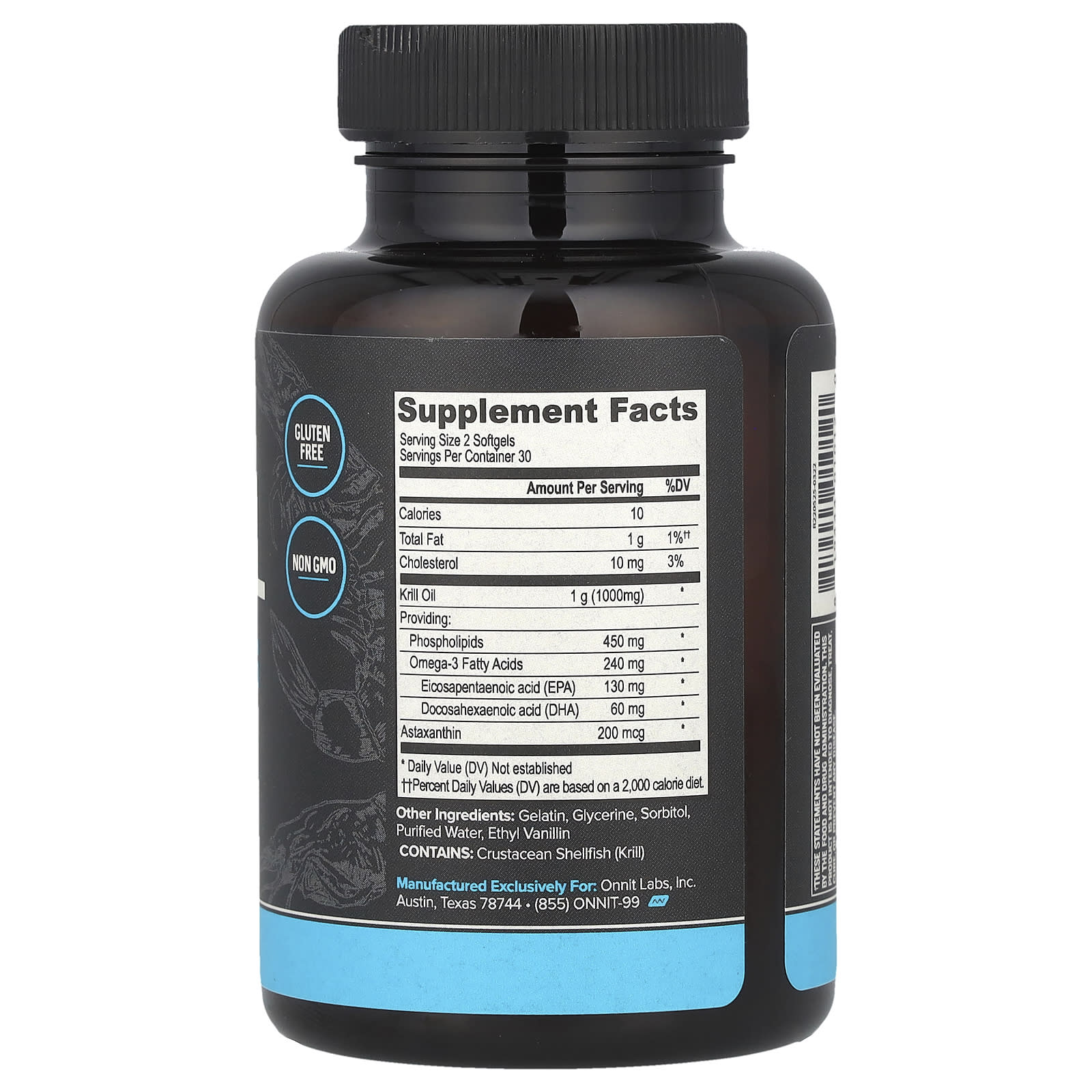 Onnit, Krill Oil, 60 Softgels