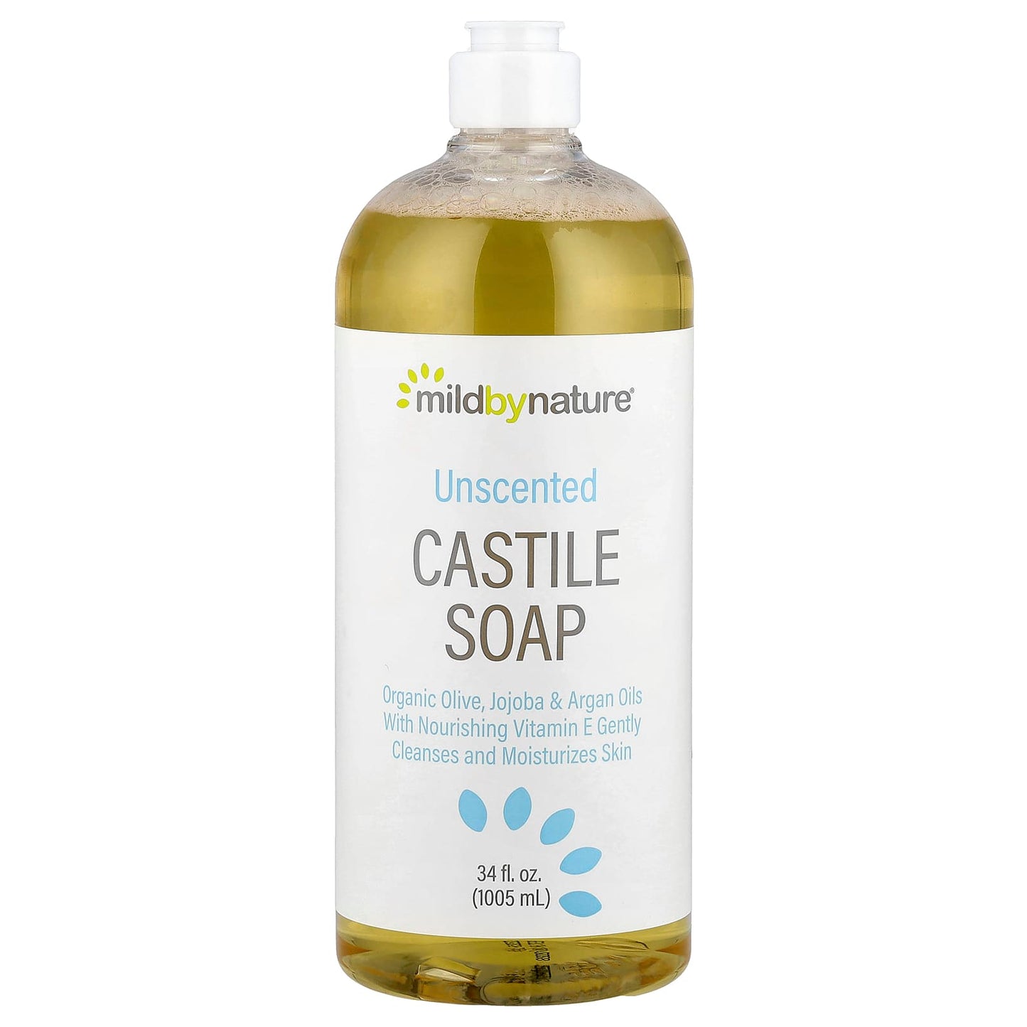Unscented Castile Soap for Face, Body & Hair by Mild By Nature - Image 1
