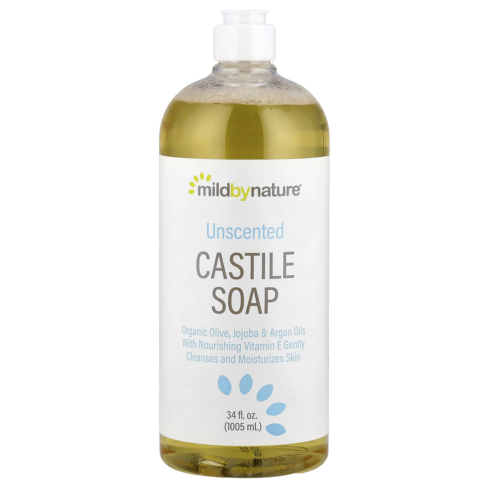 Unscented Castile Soap for Face, Body & Hair by Mild By Nature - Image 1