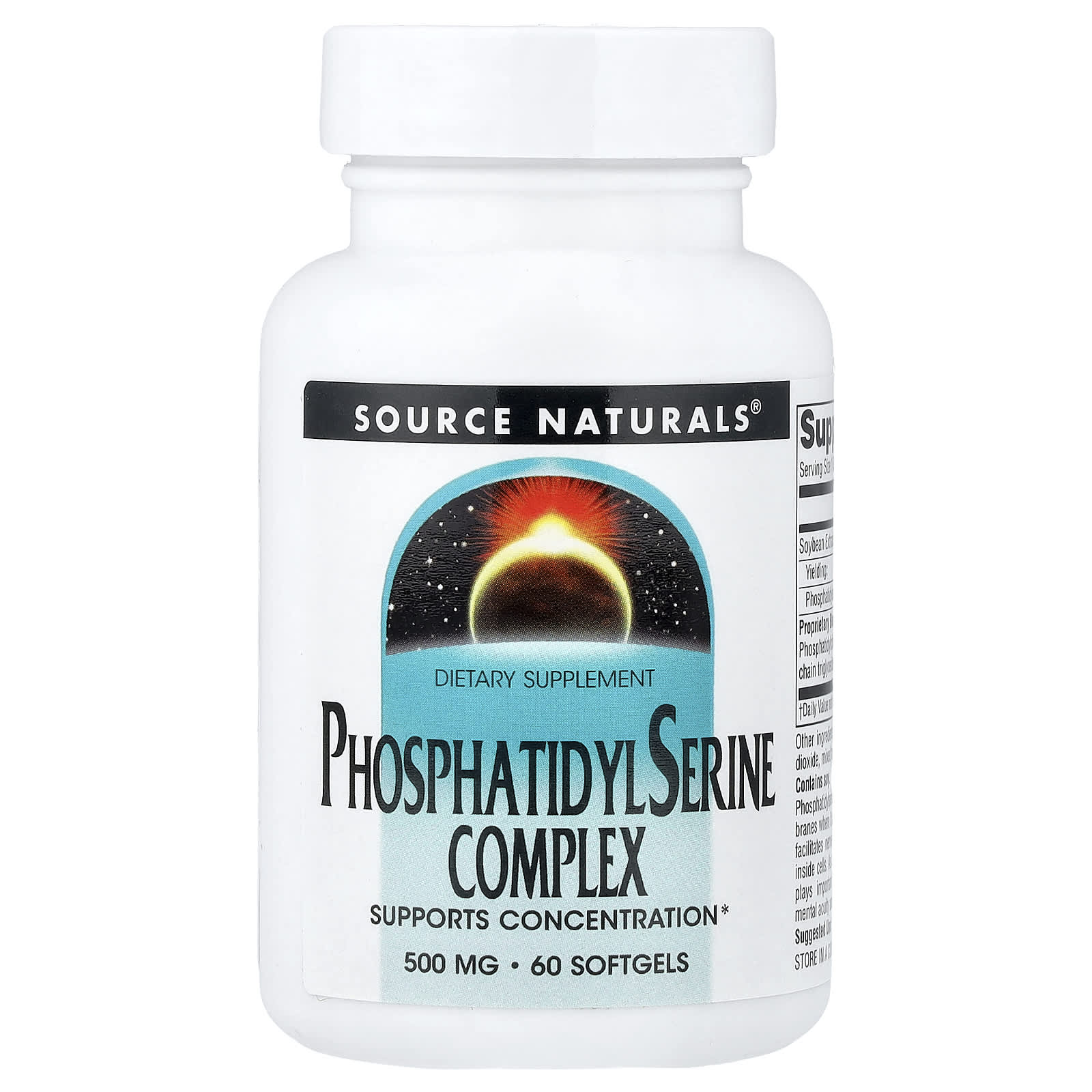 Source Naturals, Phosphatidyl Serine Complex, 60 Softgels - Image 1