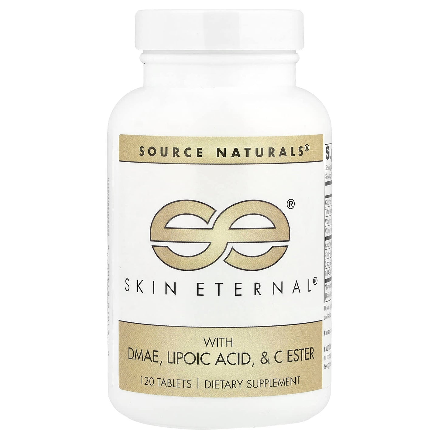 Source Naturals, Skin Eternal® with DMAE, Lipoic Acid, & C Ester, 120 Tablets - Image 1