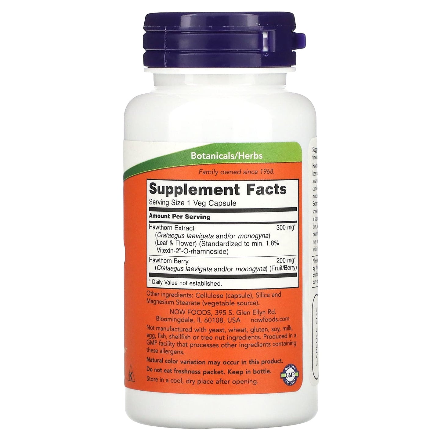 NOW Foods, Hawthorn Extract, 300 mg, 90 Veg Capsules - Image 2
