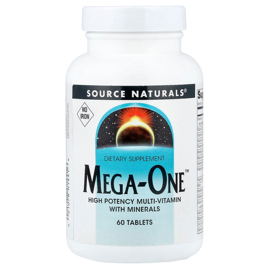 Source Naturals, Mega-One™, No Iron, 60 Tablets - Image 1