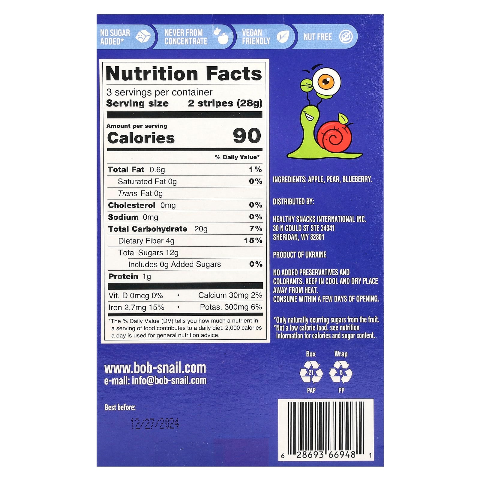 Delicious Fruit Stripes by Bob Snail - 6 Stripes, 0.49 oz - Image 2
