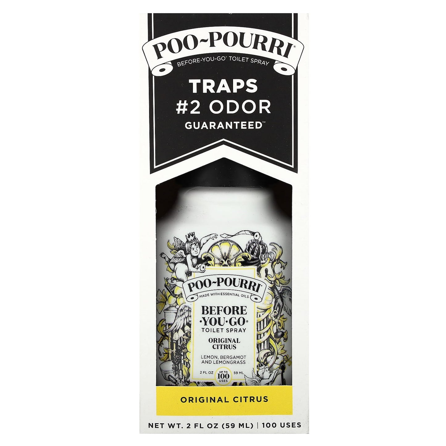 Poo-Pourri, Before-You-Go® Toilet Sprays, Original Citrus, 2 fl oz (59 ml) - Image 2