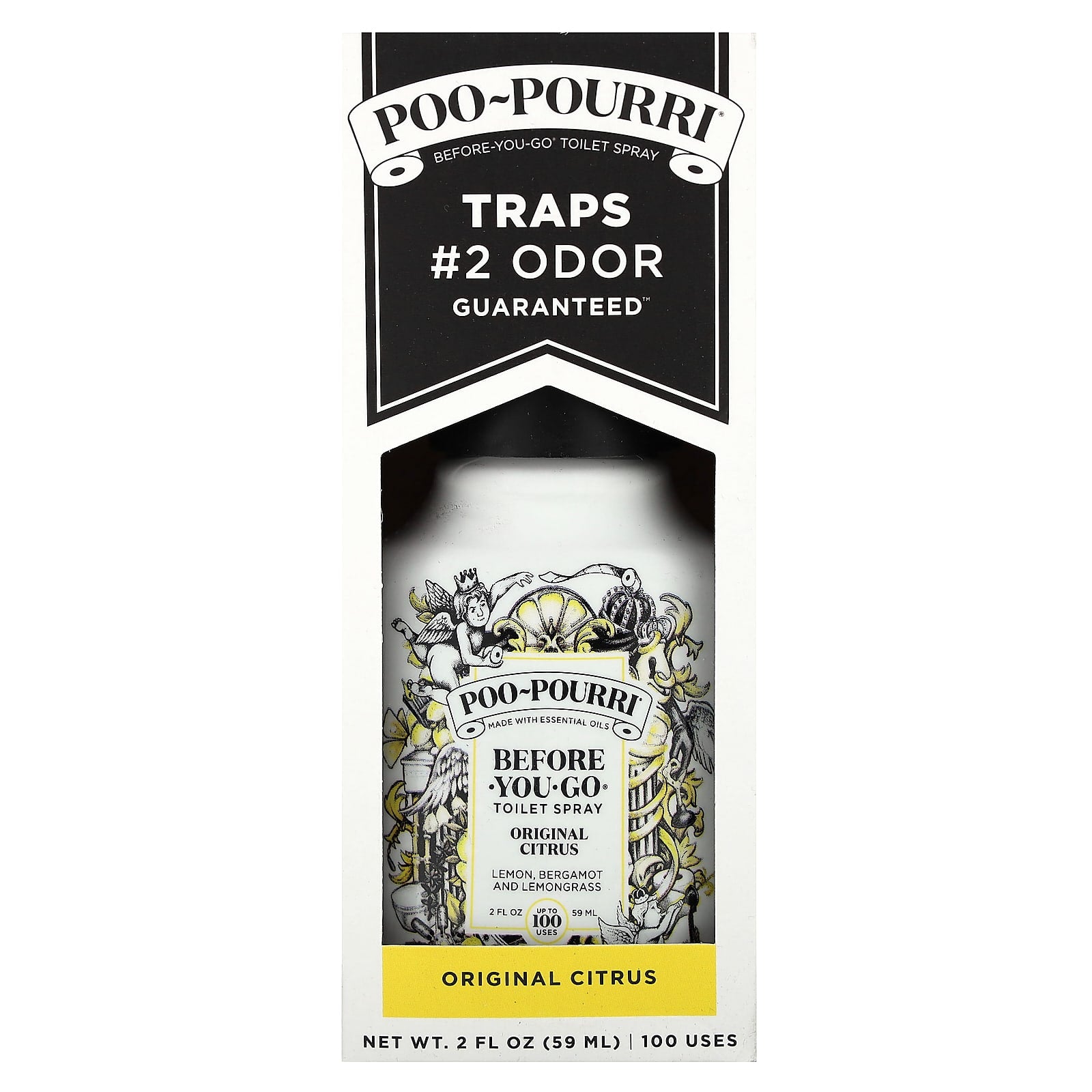 Poo-Pourri, Before-You-Go® Toilet Sprays, Original Citrus, 2 fl oz (59 ml) - Image 2