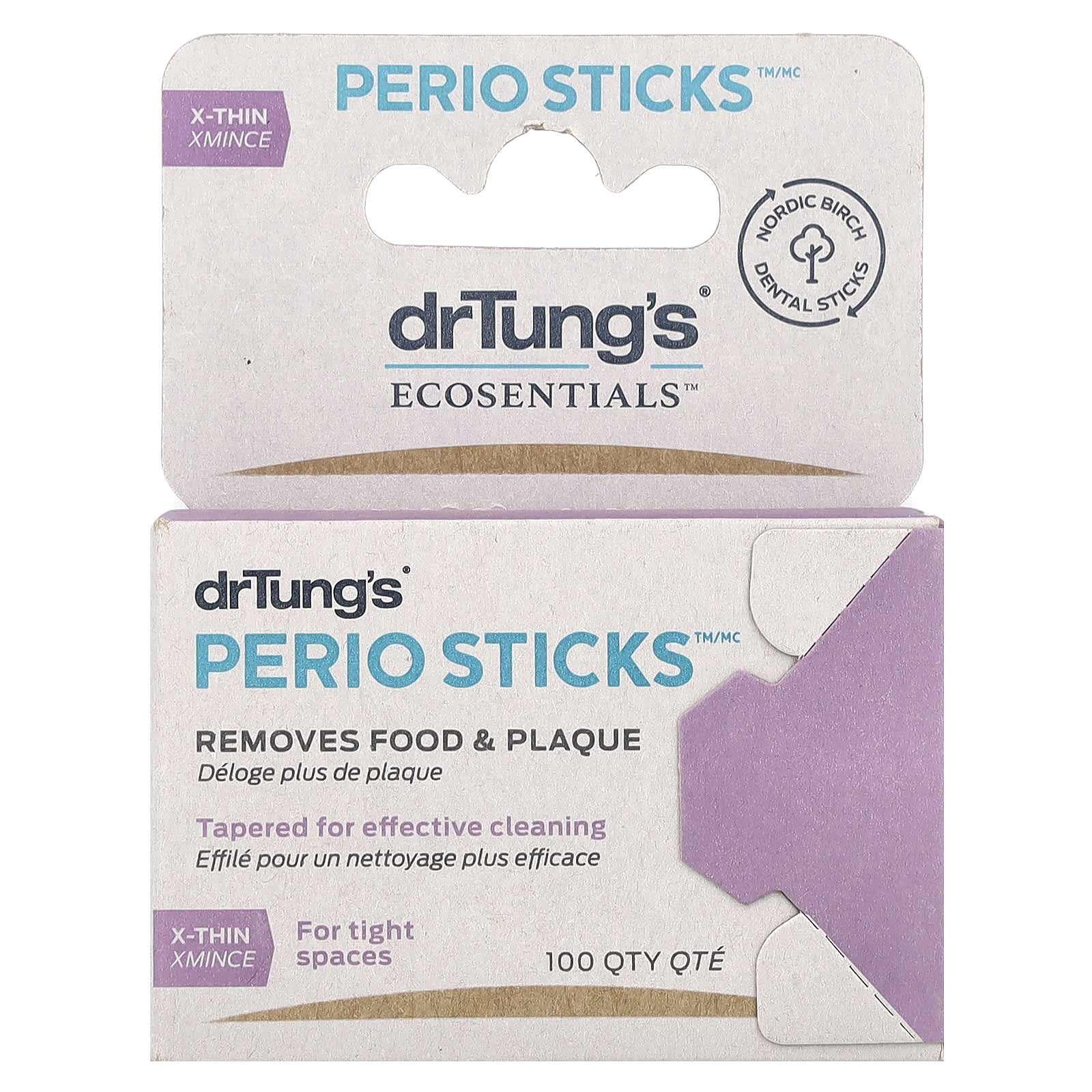 Dr. Tung's Perio Sticks X-Thin, 100 Eco-Friendly Dental Sticks - Image 1