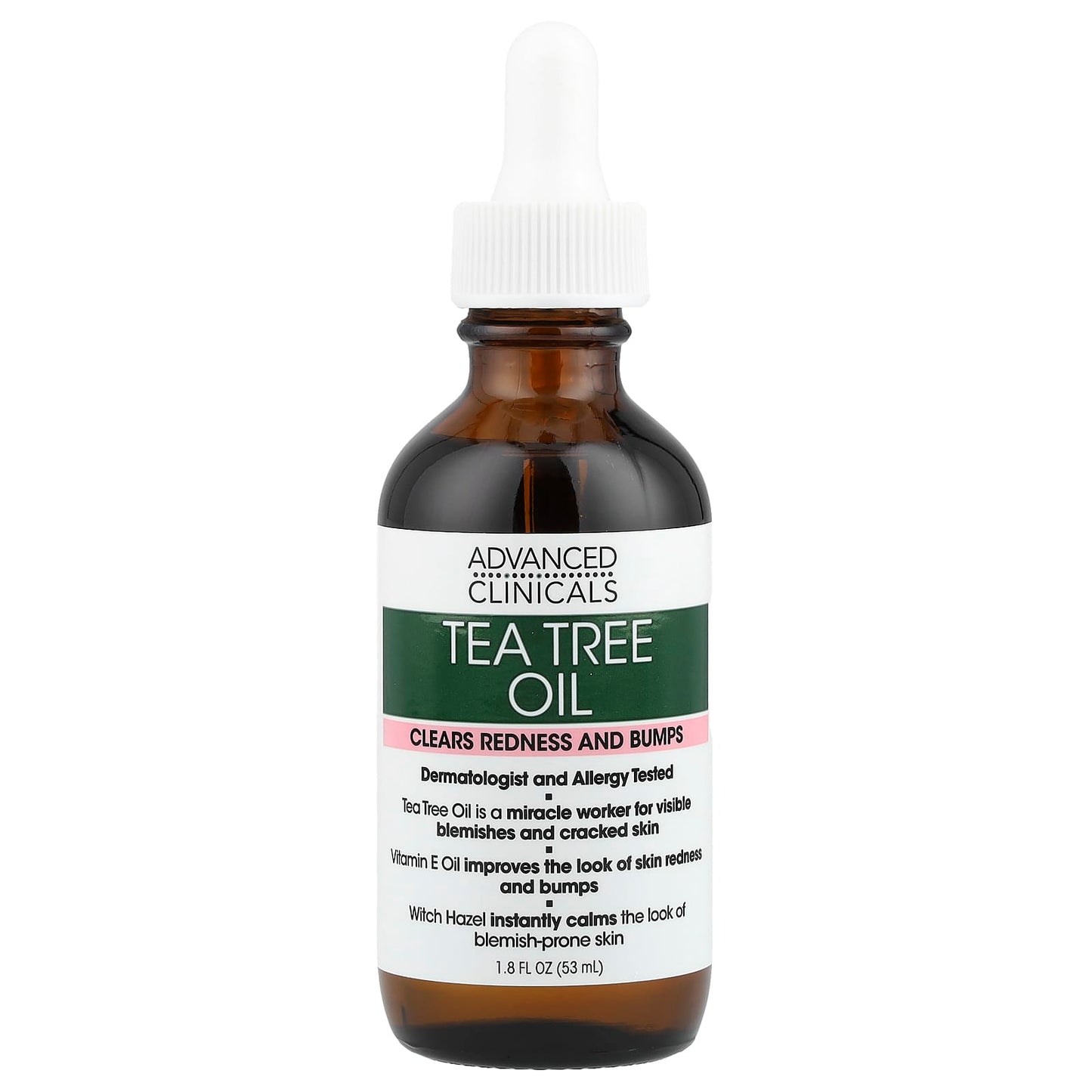 Treat Blemishes & Redness with Advanced Clinicals Tea Tree Oil 1.8 fl oz - Image 1