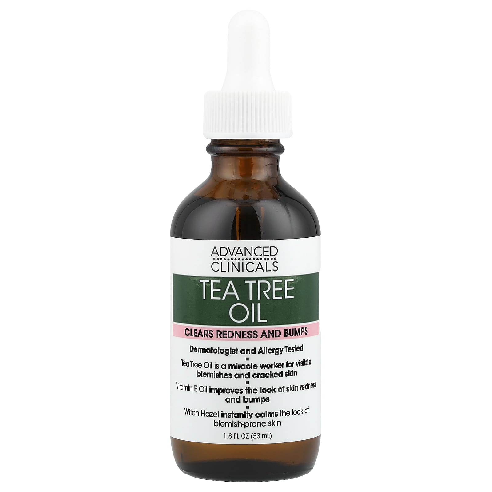 Treat Blemishes & Redness with Advanced Clinicals Tea Tree Oil 1.8 fl oz - Image 1
